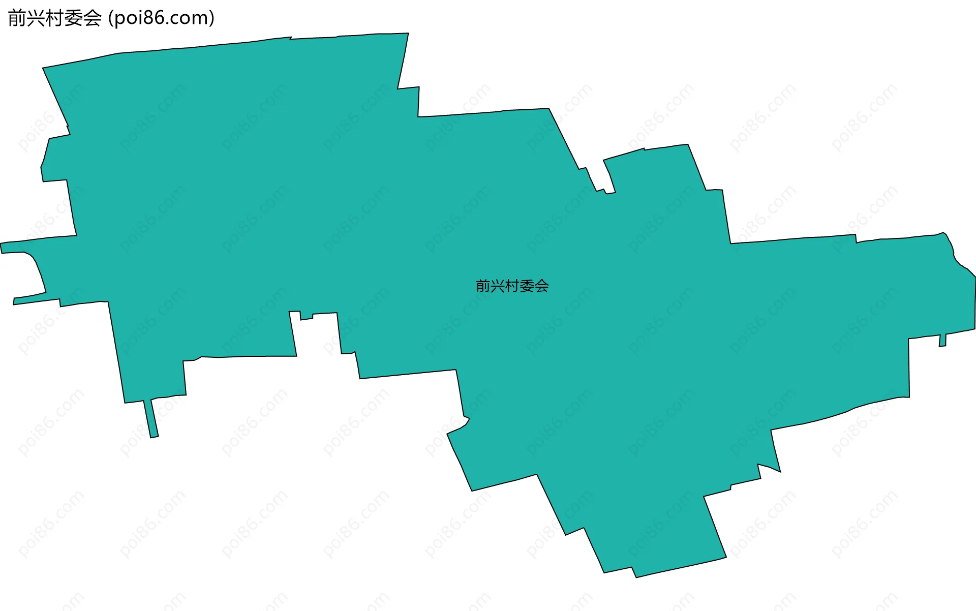 前兴村委会边界地图