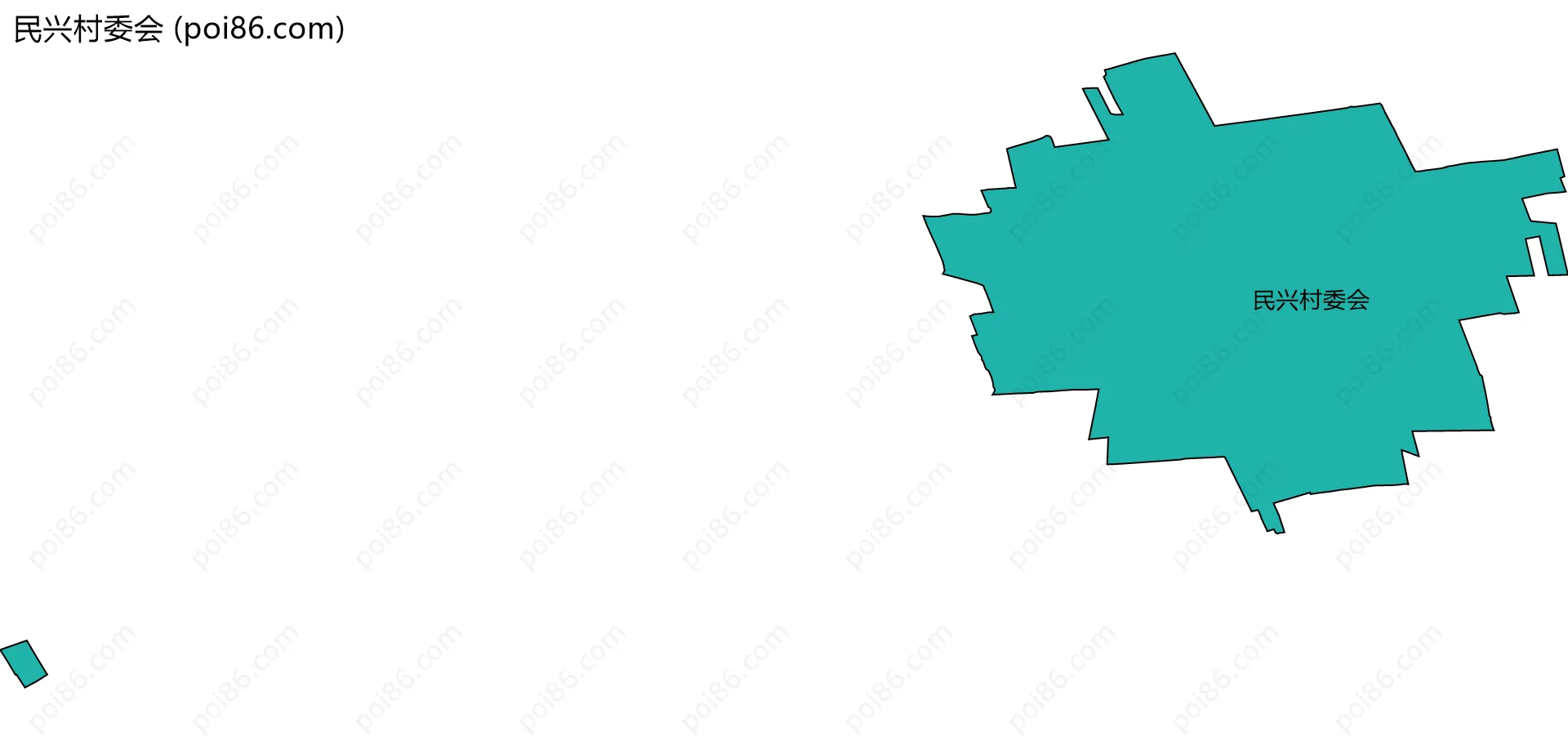 民兴村委会边界地图