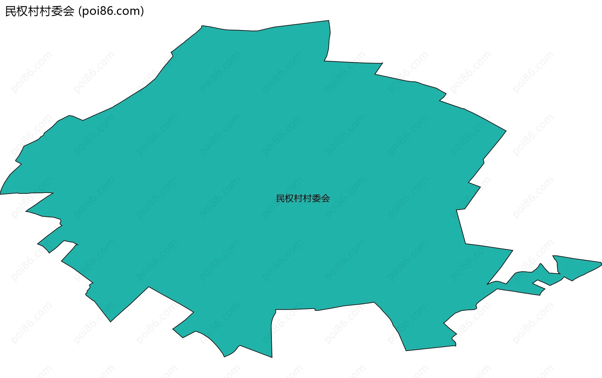 民权村村委会边界地图