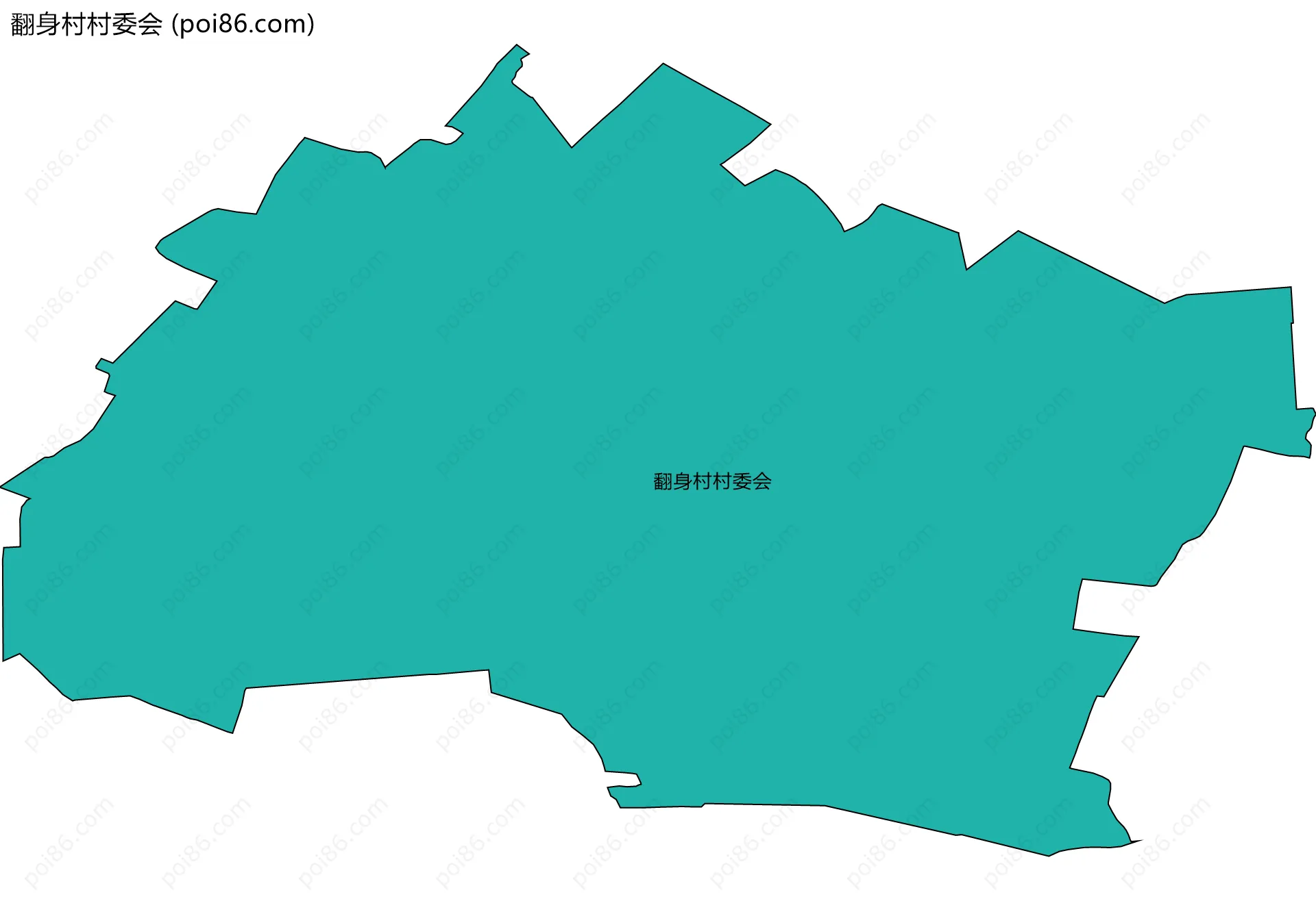 翻身村村委会边界地图