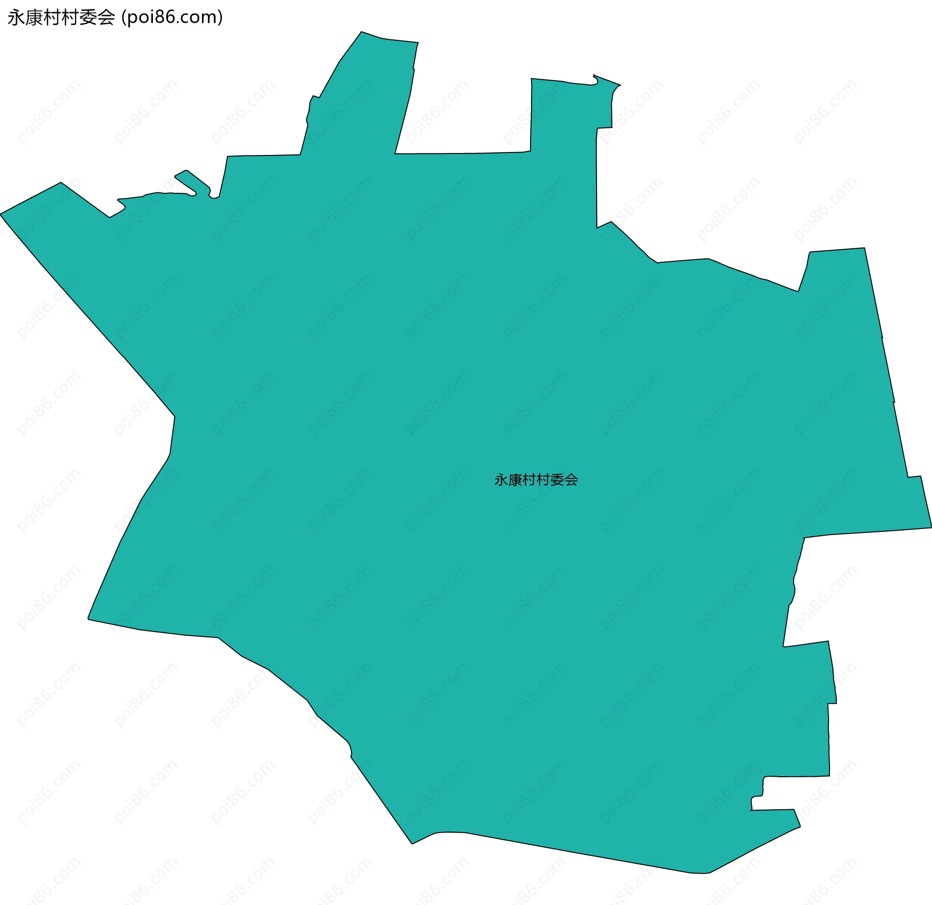 永康村村委会边界地图