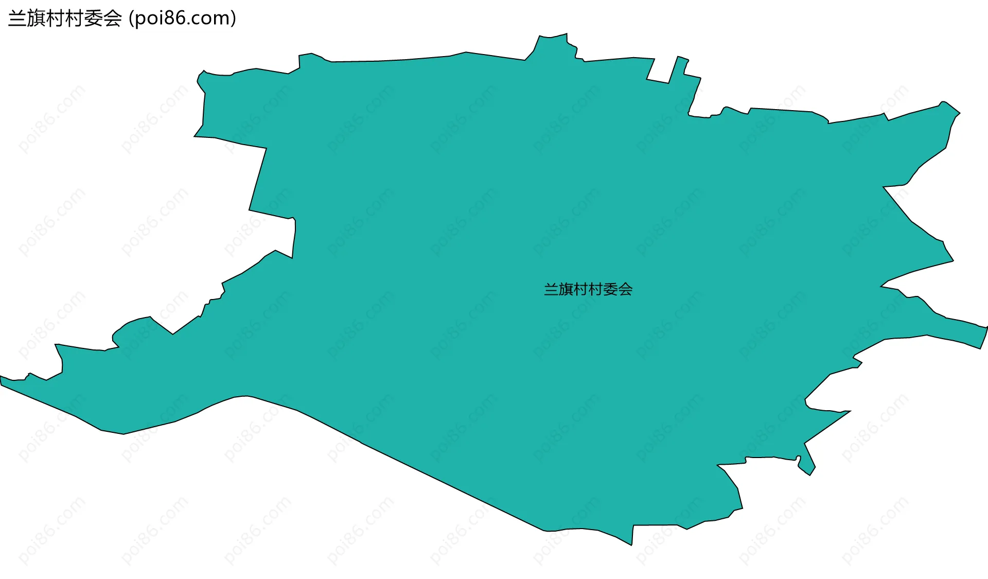兰旗村村委会边界地图