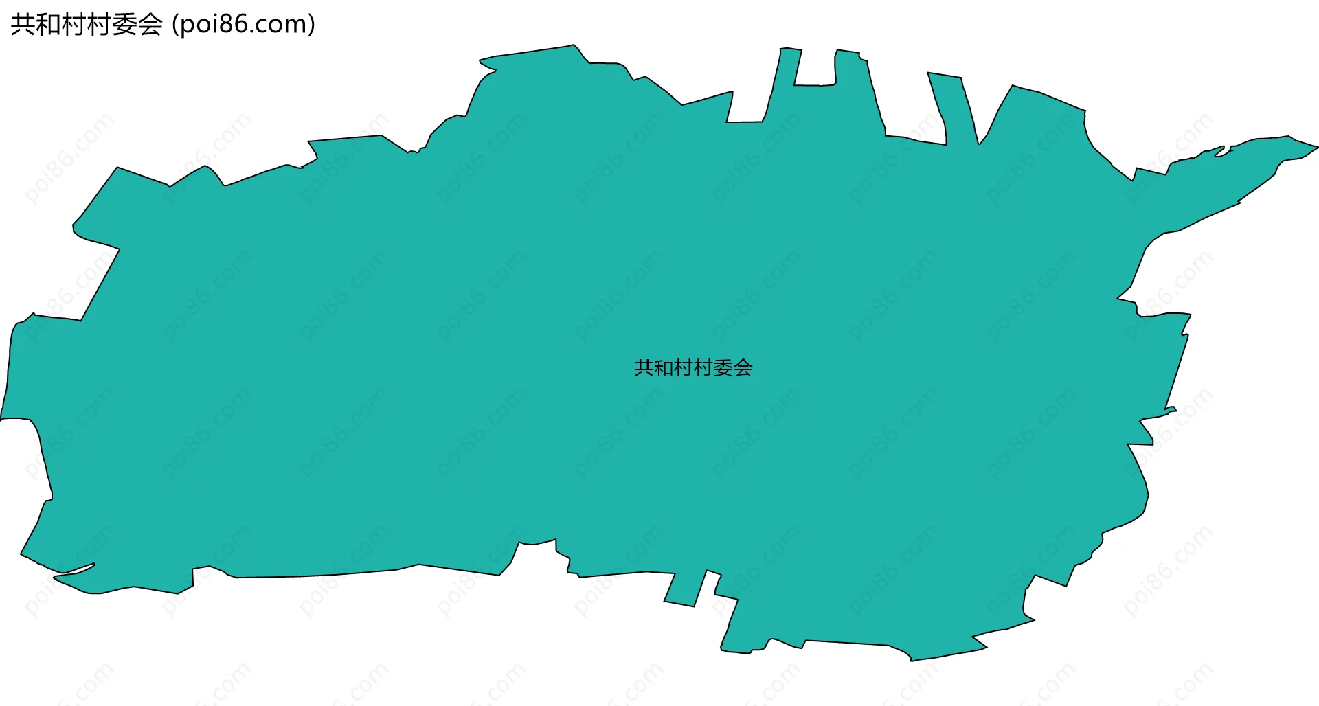 共和村村委会边界地图
