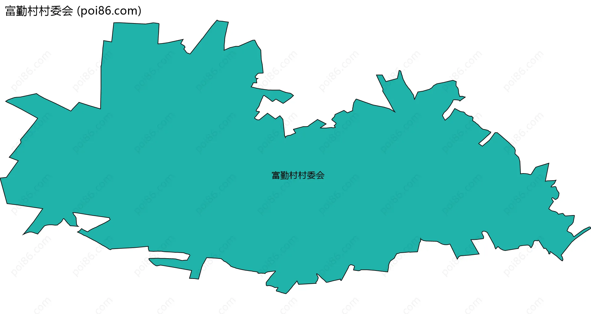 富勤村村委会边界地图