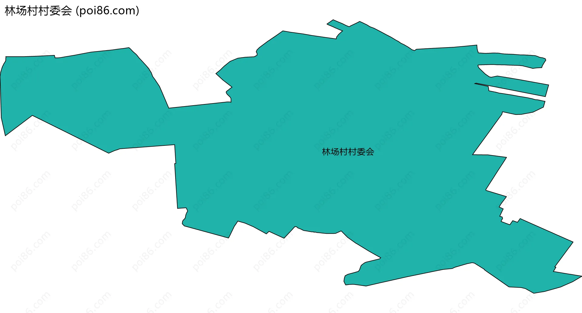 林场村村委会边界地图