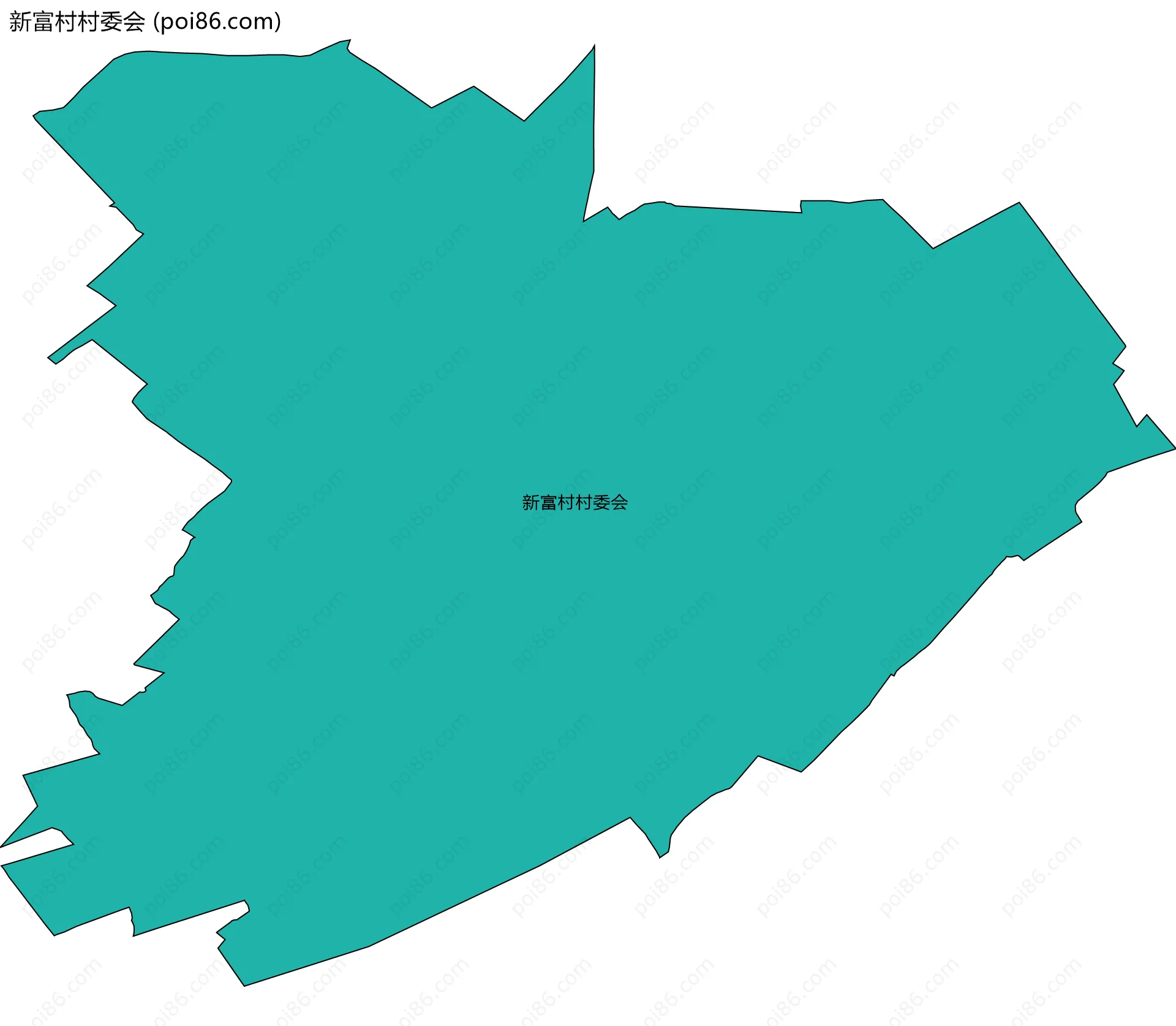 新富村村委会边界地图