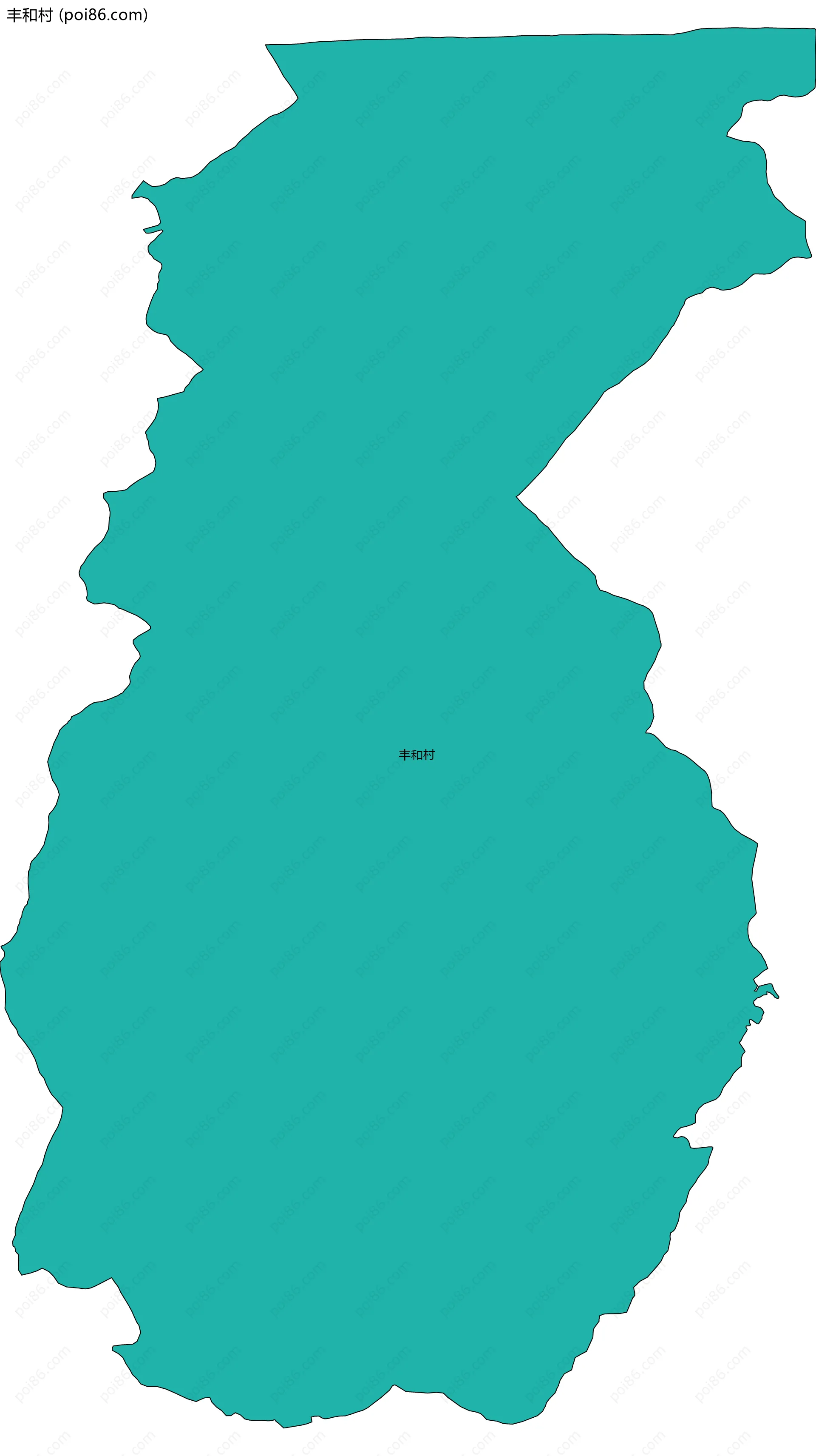 丰和村边界地图