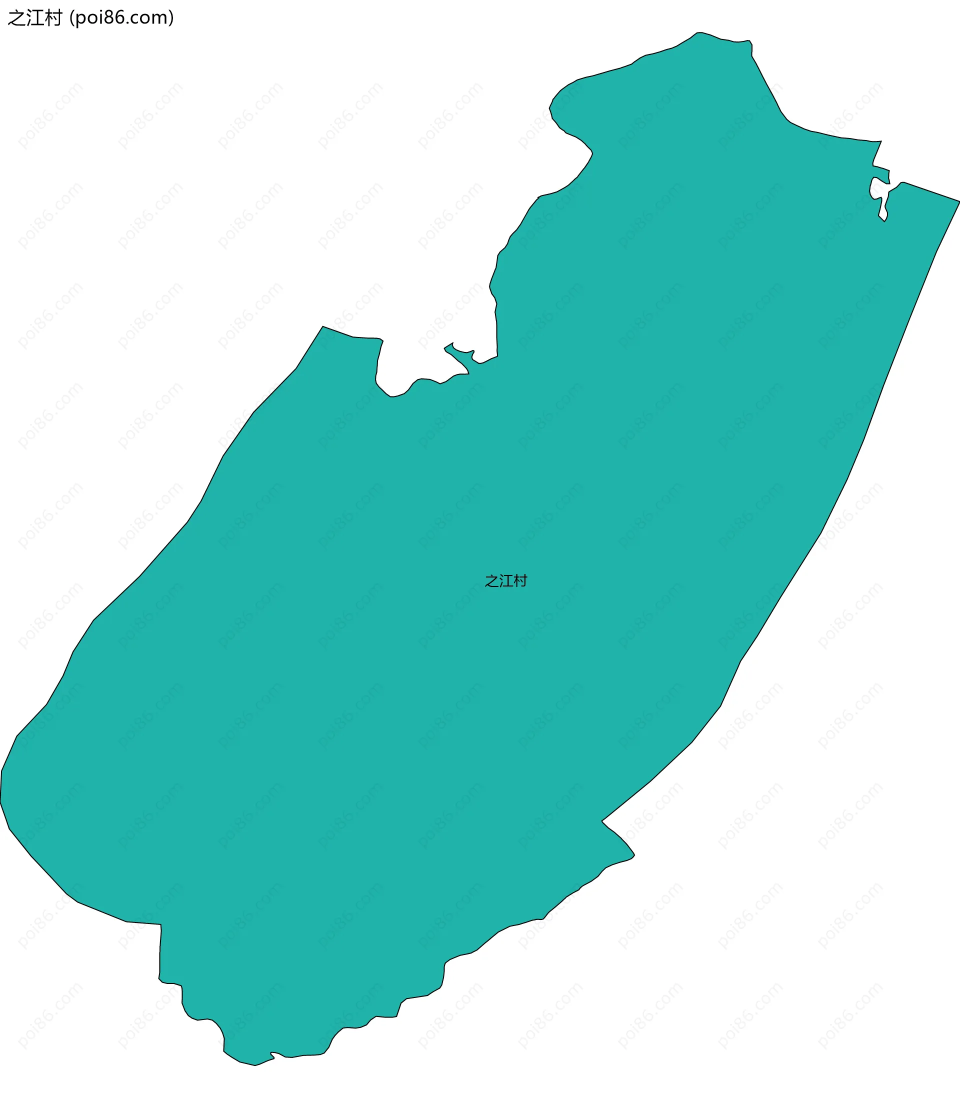 之江村边界地图