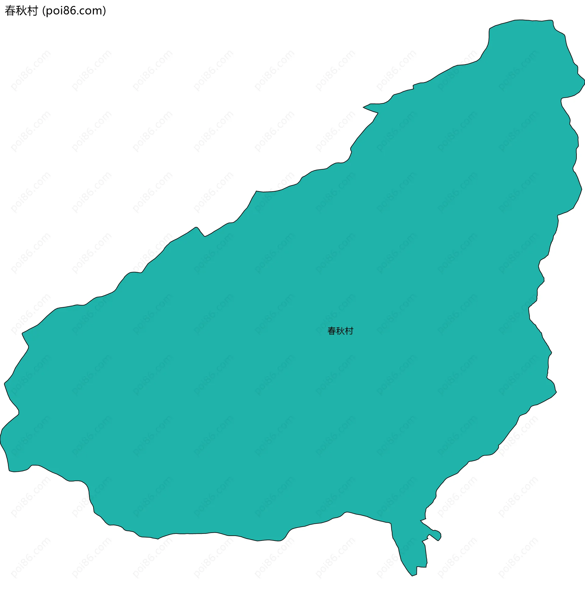 春秋村边界地图