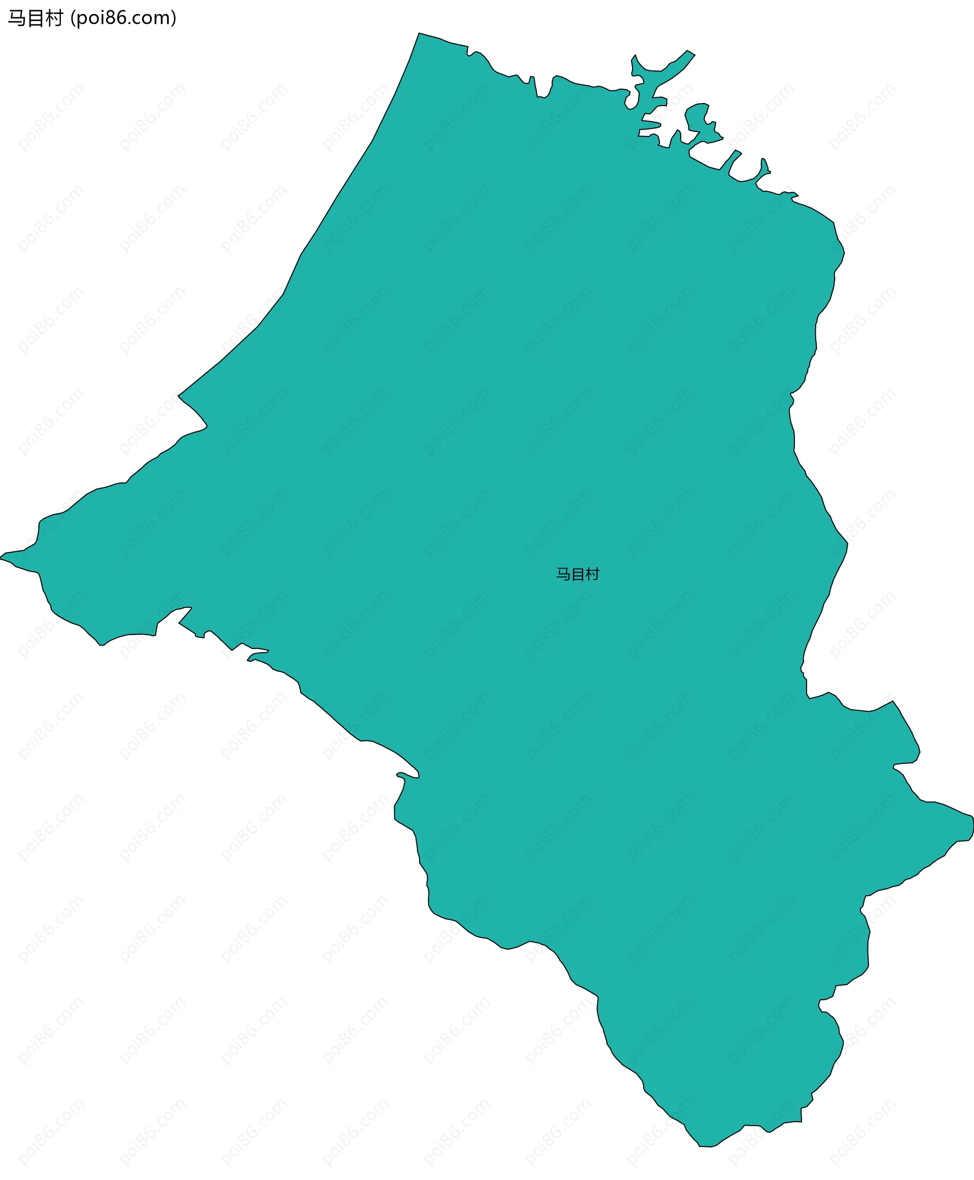 马目村边界地图