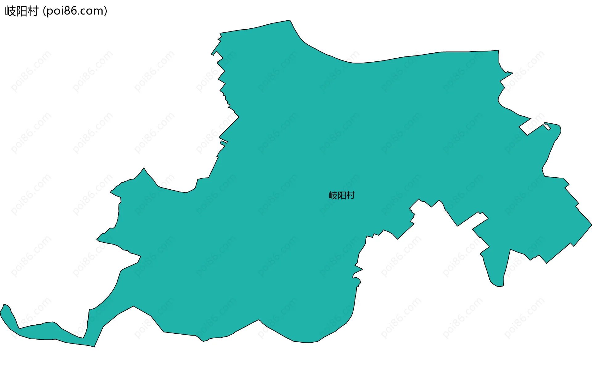 岐阳村边界地图