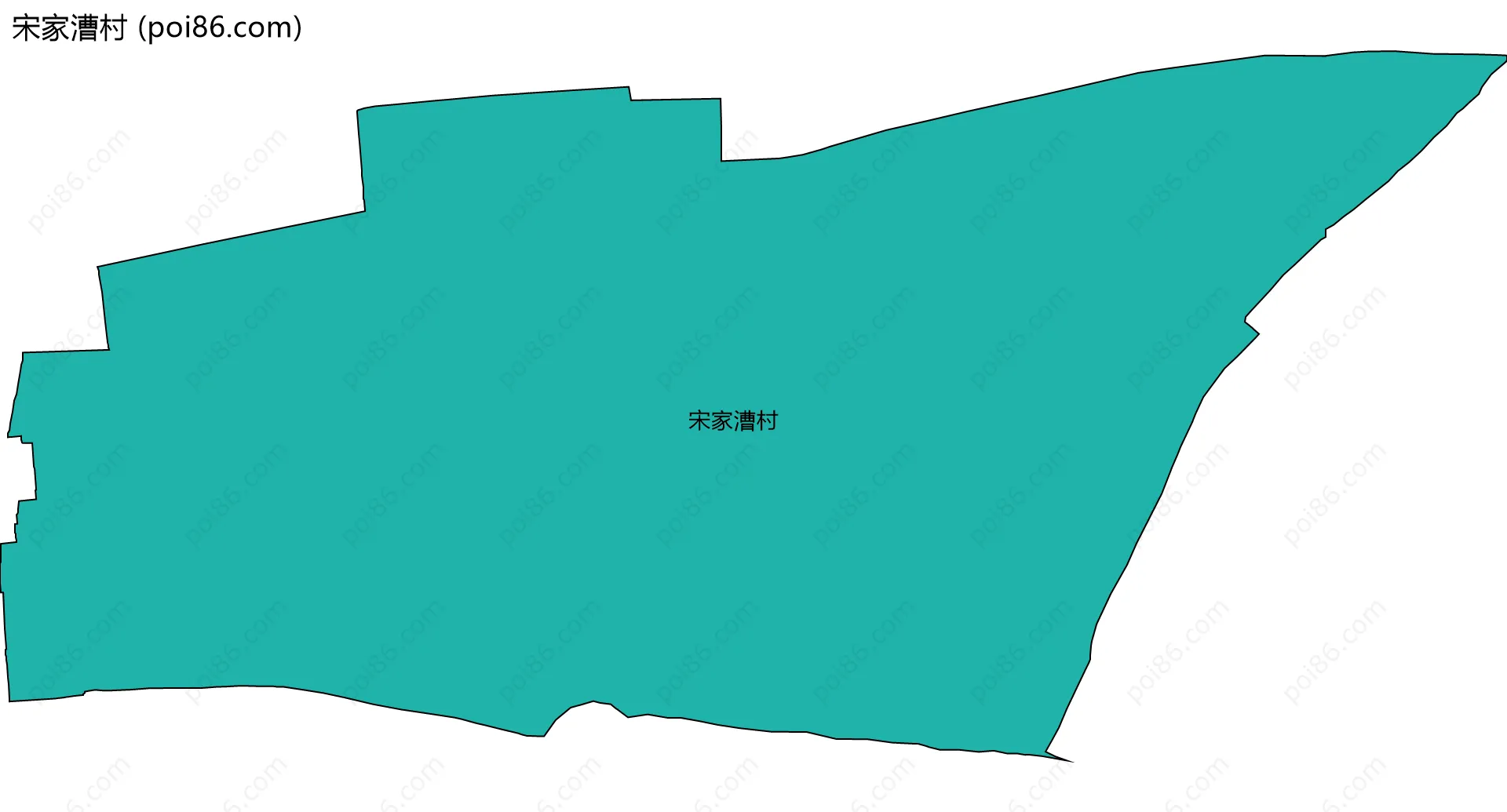 宋家漕村边界地图
