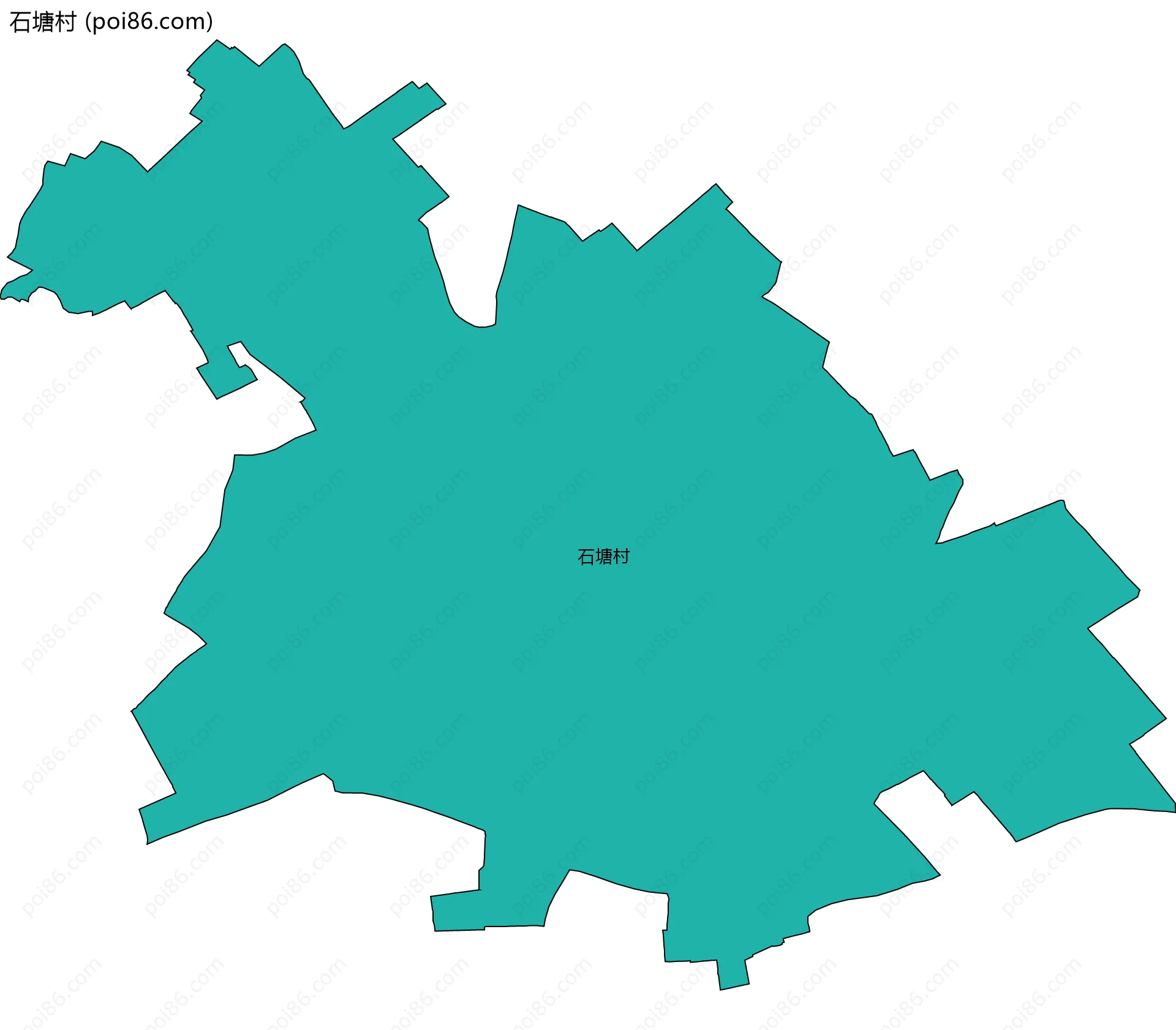 石塘村边界地图