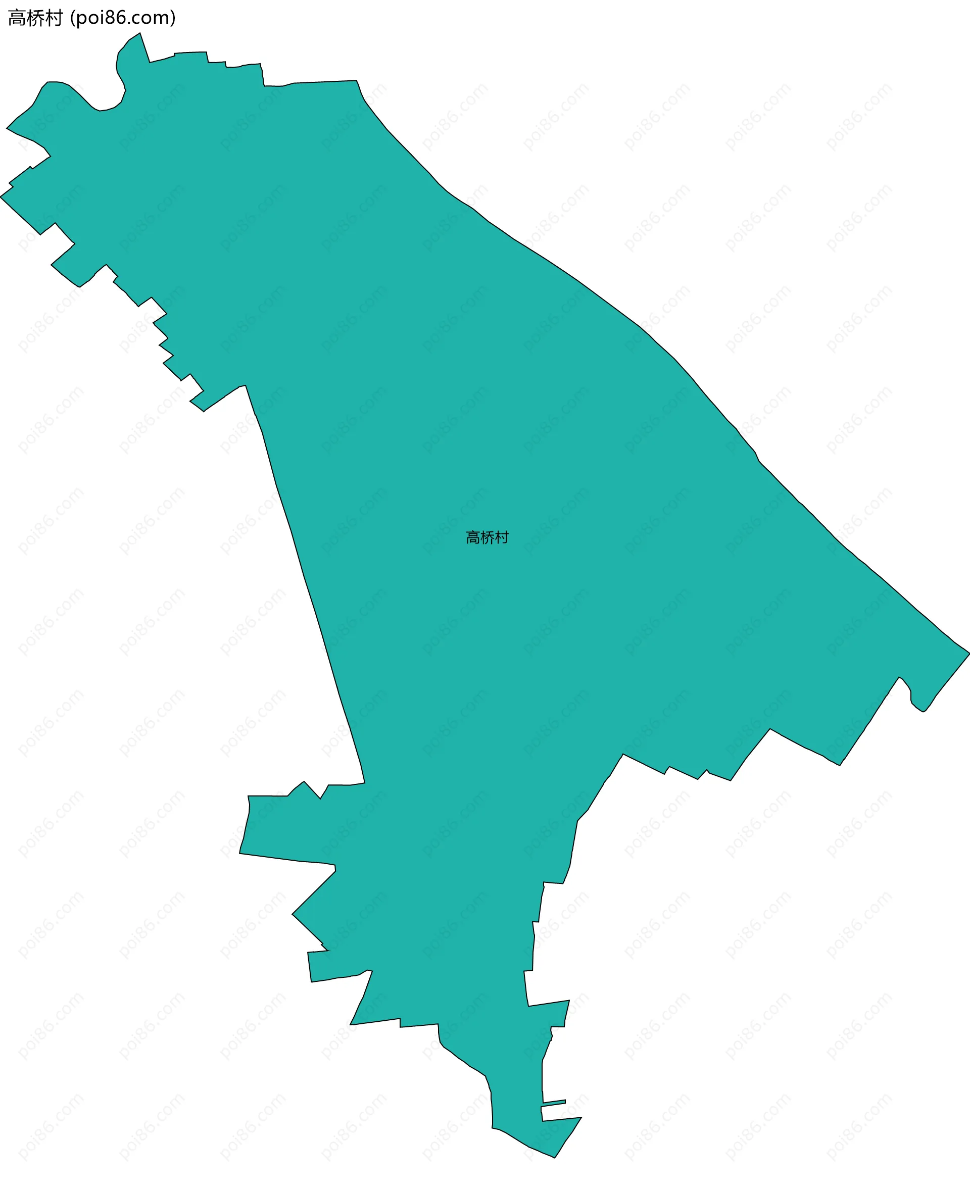 高桥村边界地图