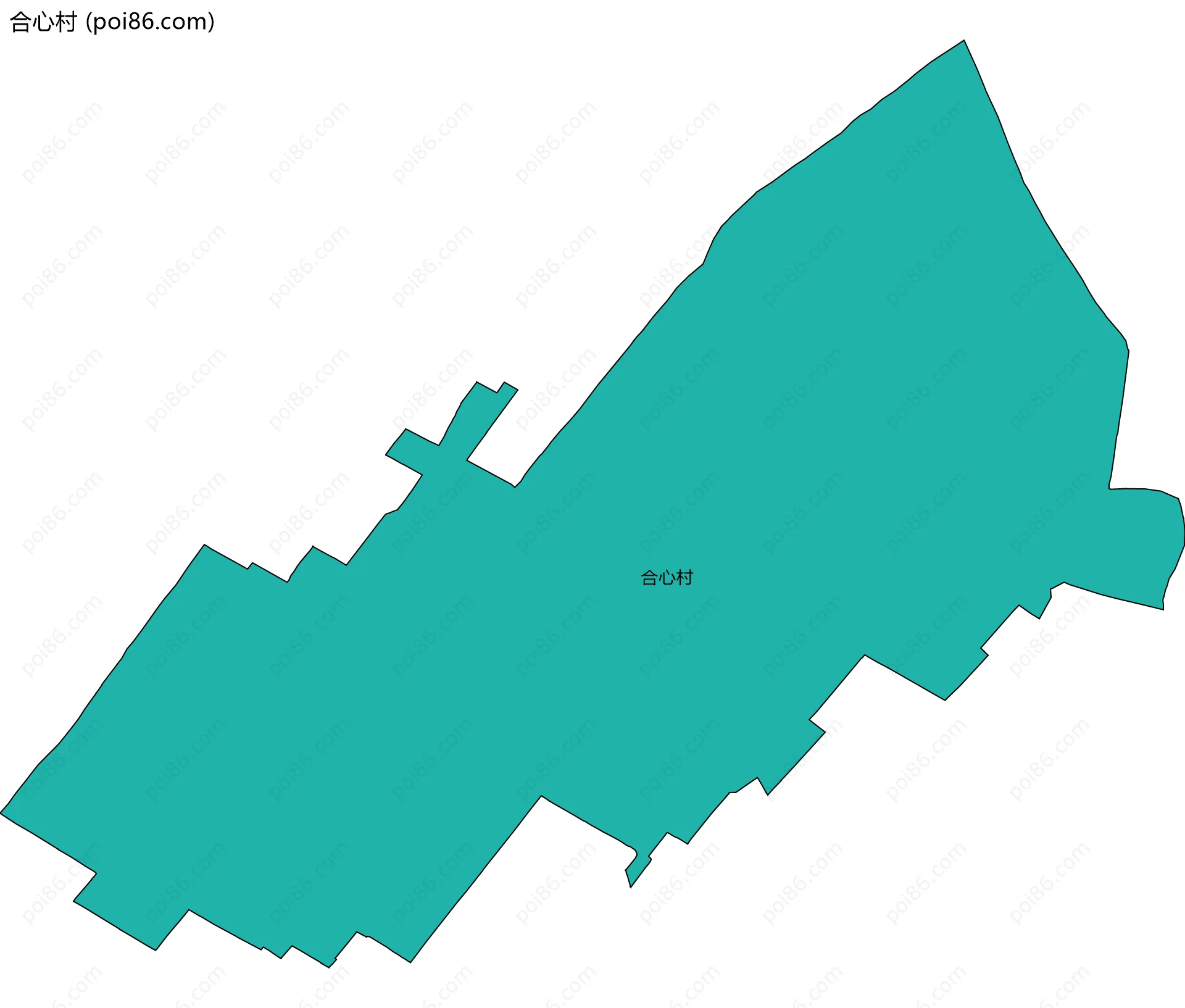 合心村边界地图