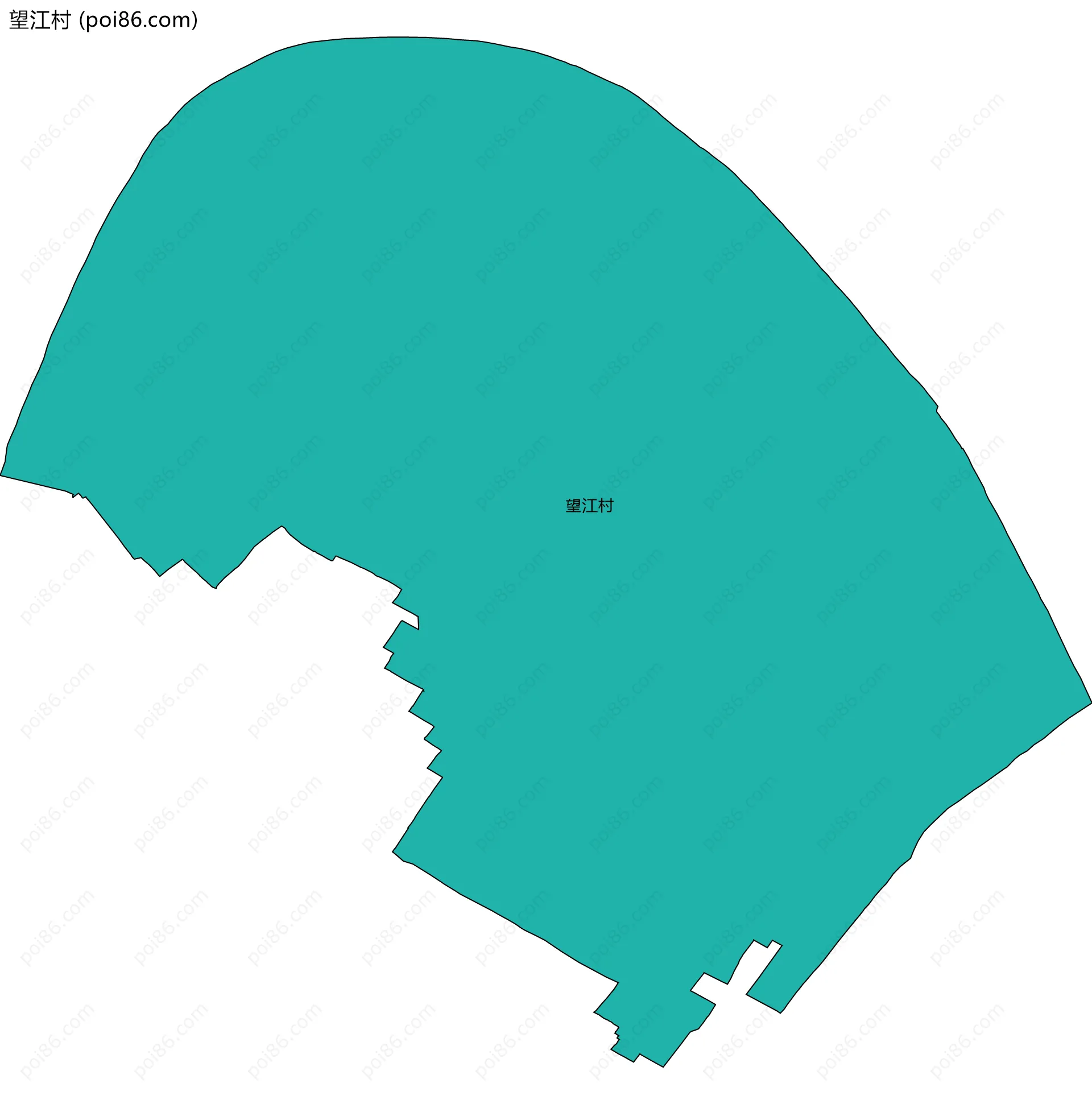 望江村边界地图