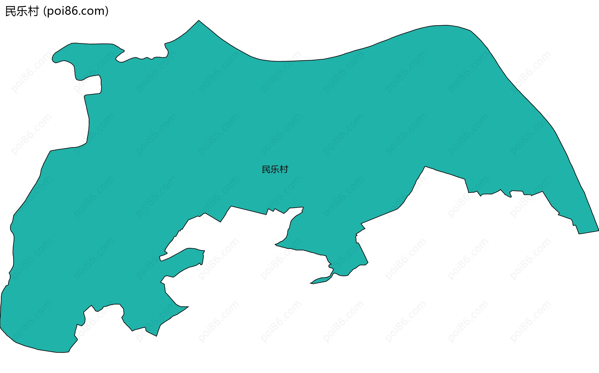 民乐村边界地图