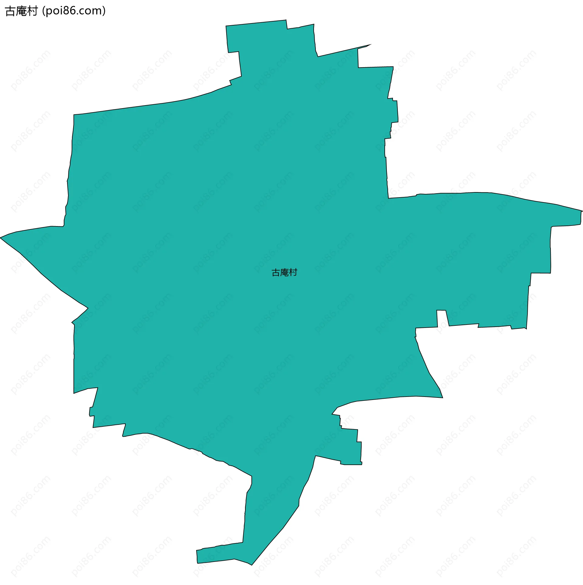 古庵村边界地图