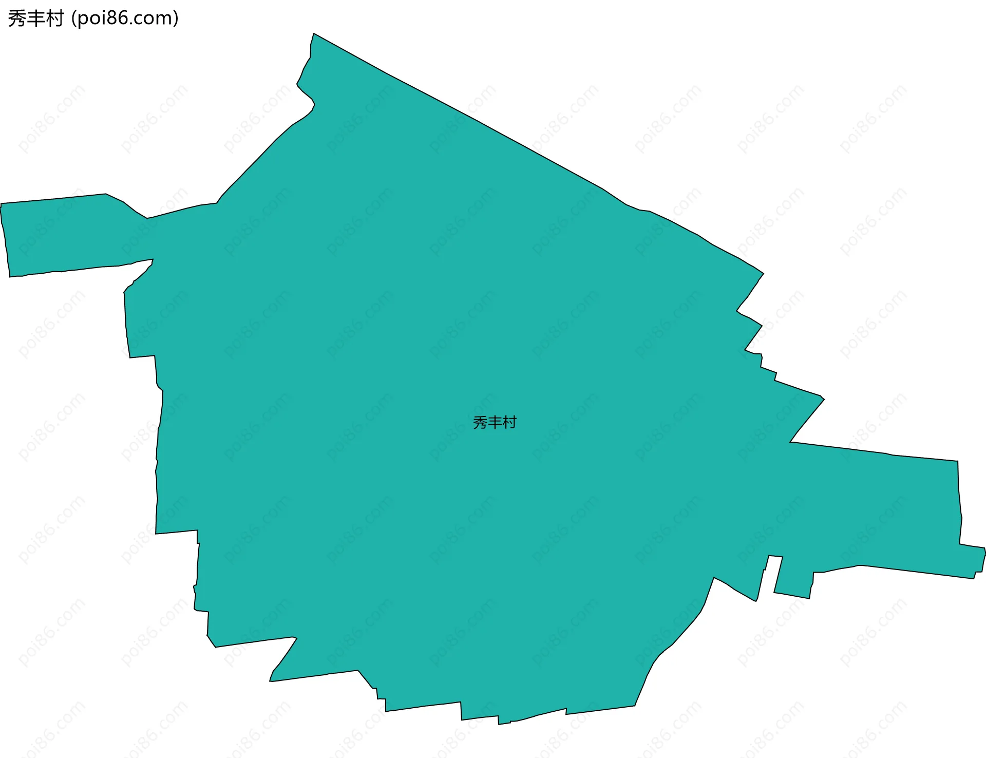 秀丰村边界地图