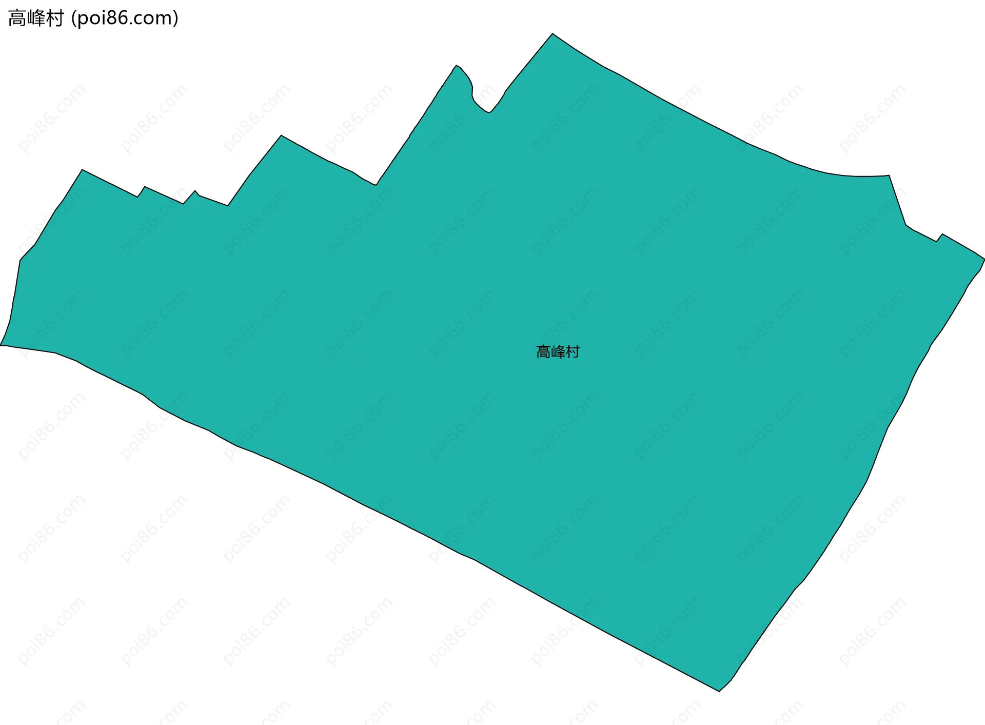 高峰村边界地图