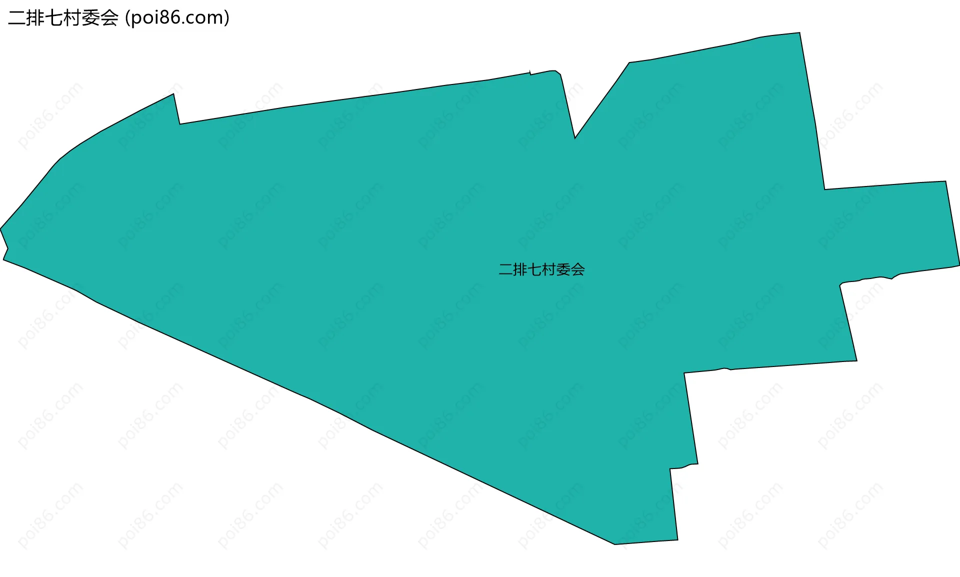 二排七村委会边界地图
