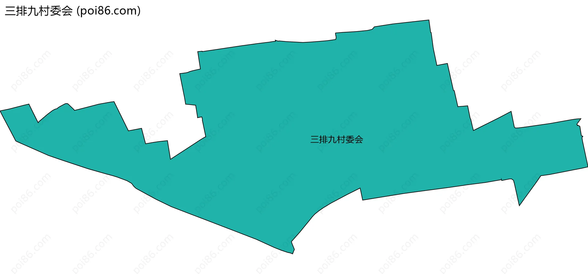 三排九村委会边界地图