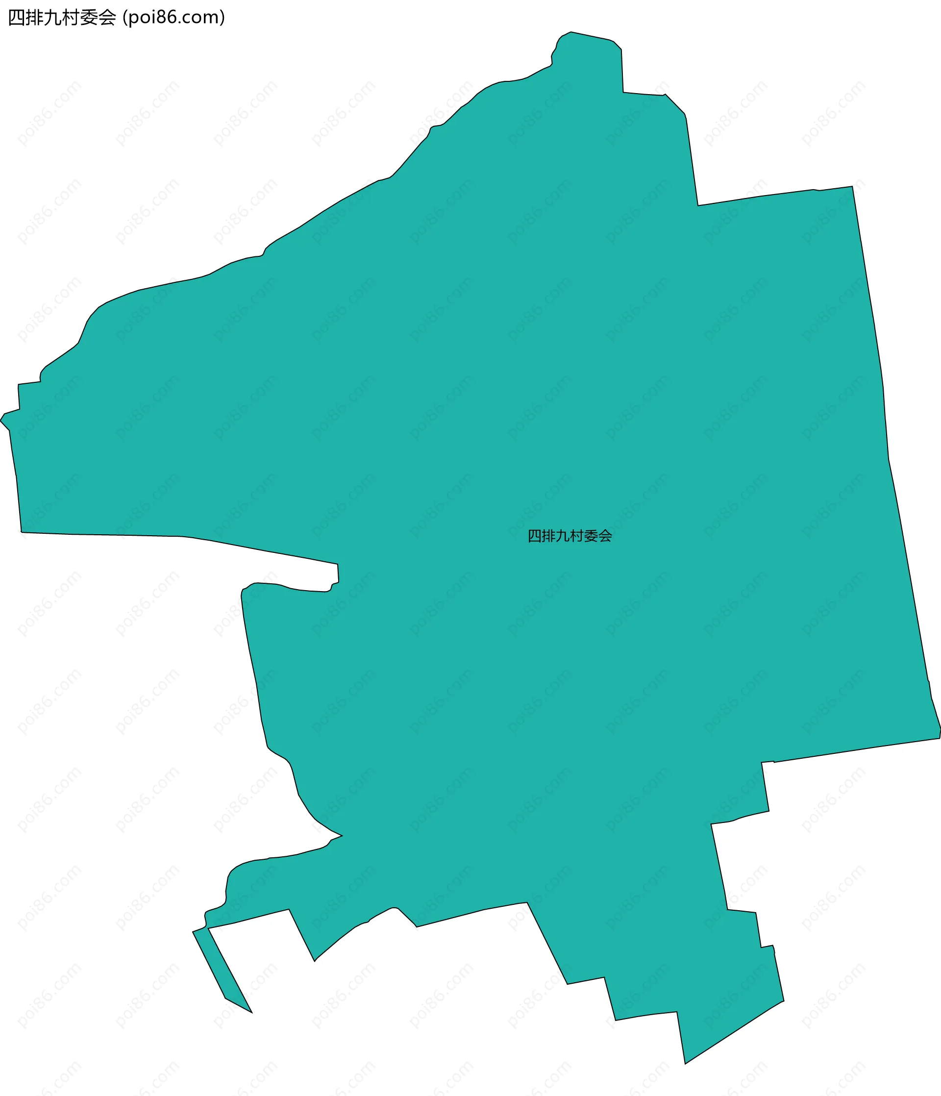 四排九村委会边界地图