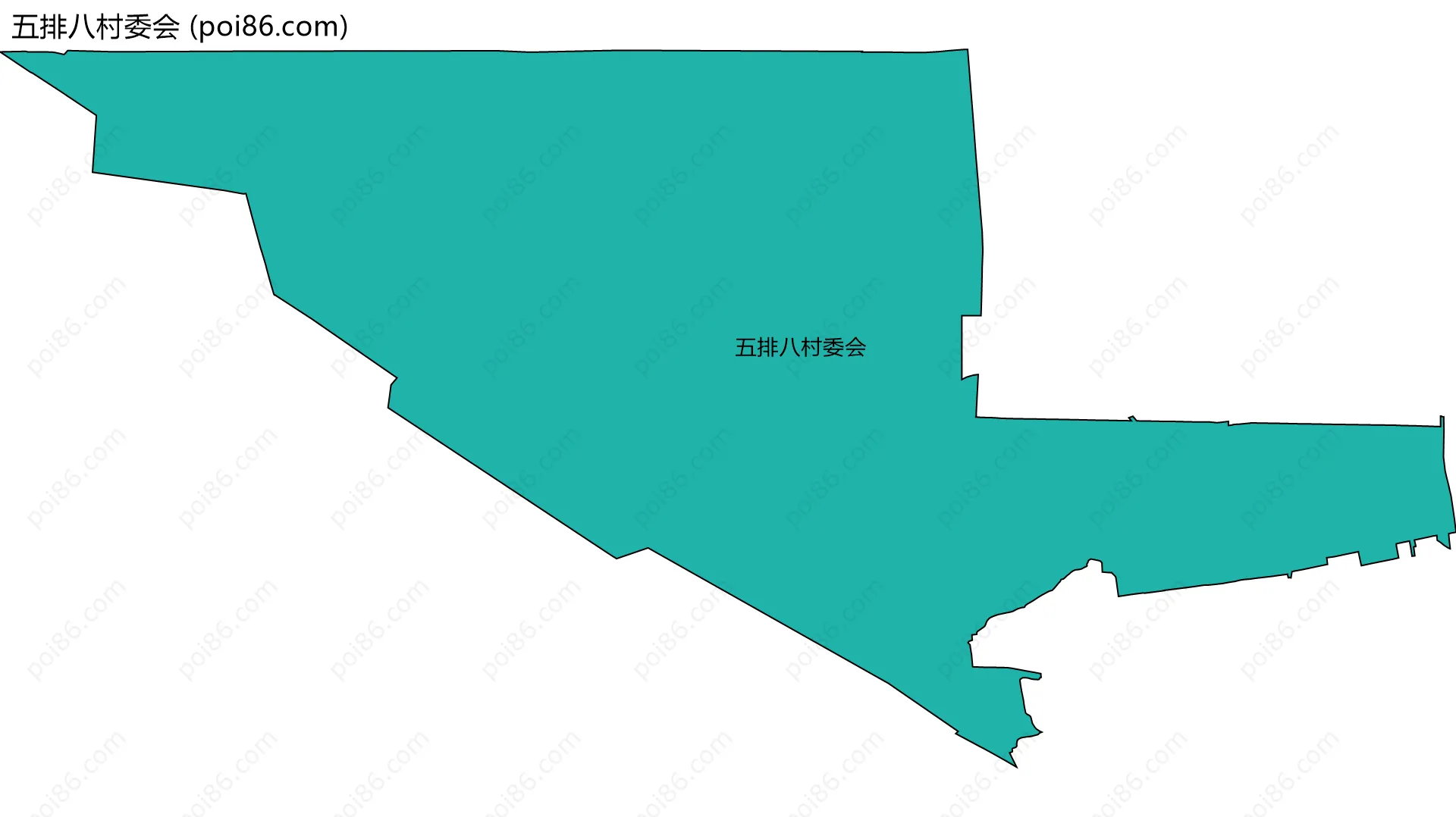五排八村委会边界地图