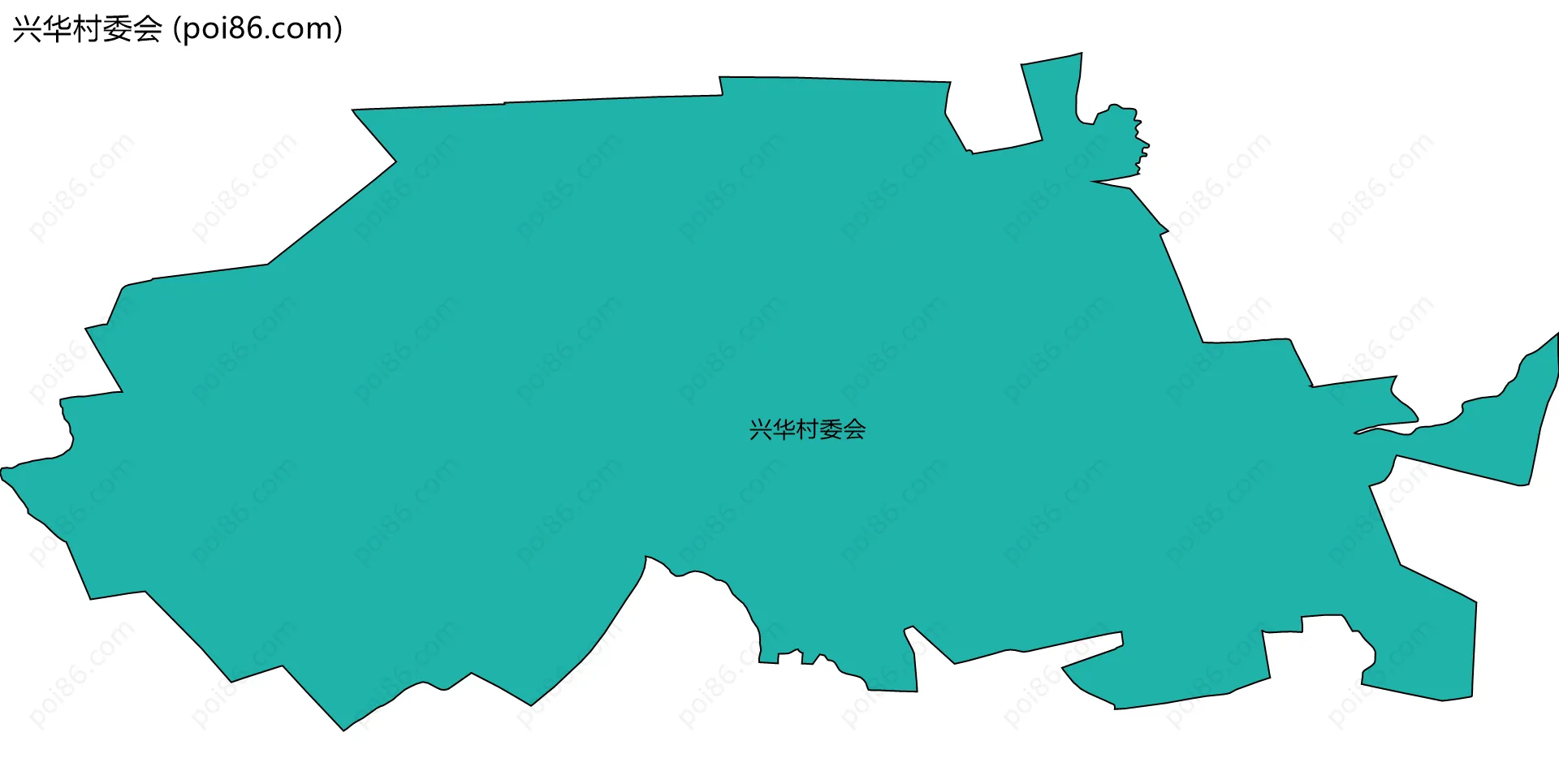 兴华村委会边界地图