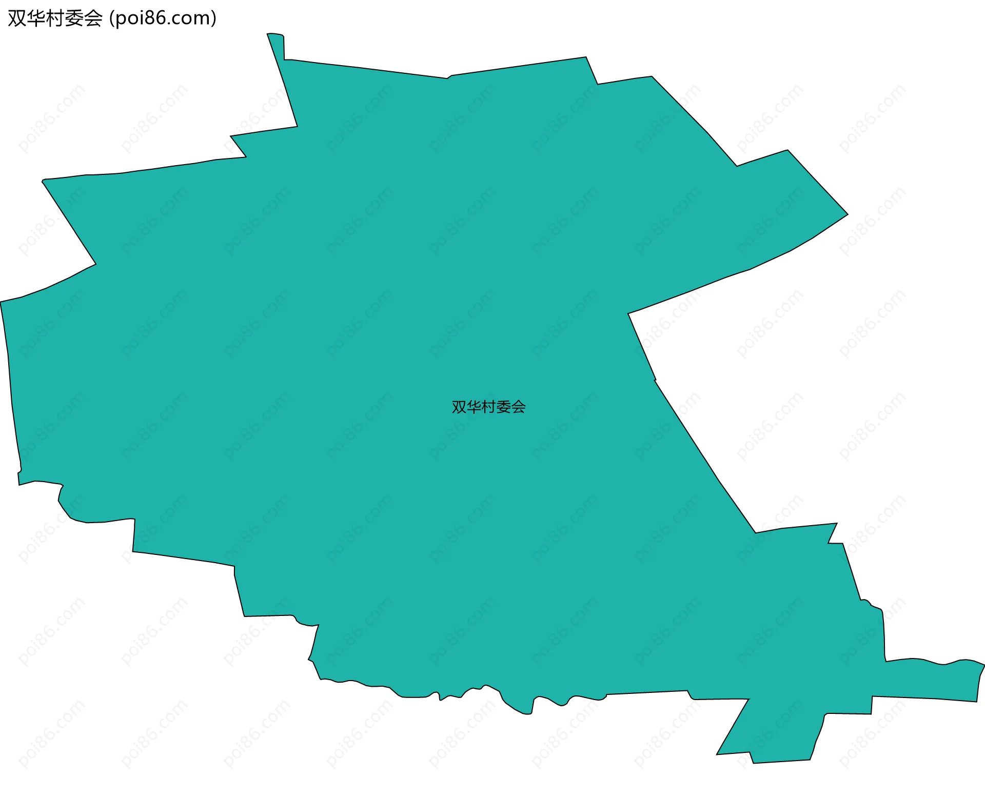双华村委会边界地图