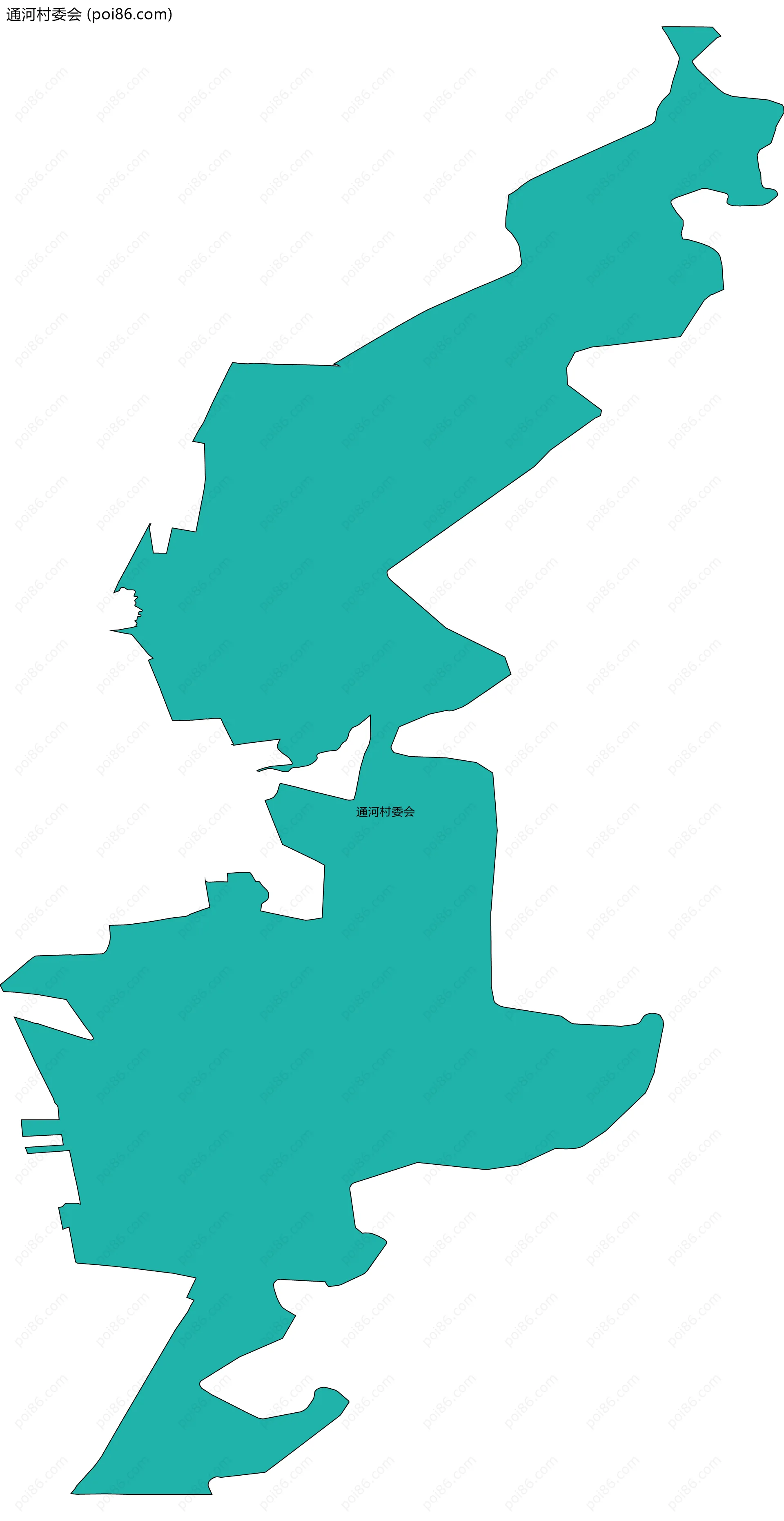 通河村委会边界地图