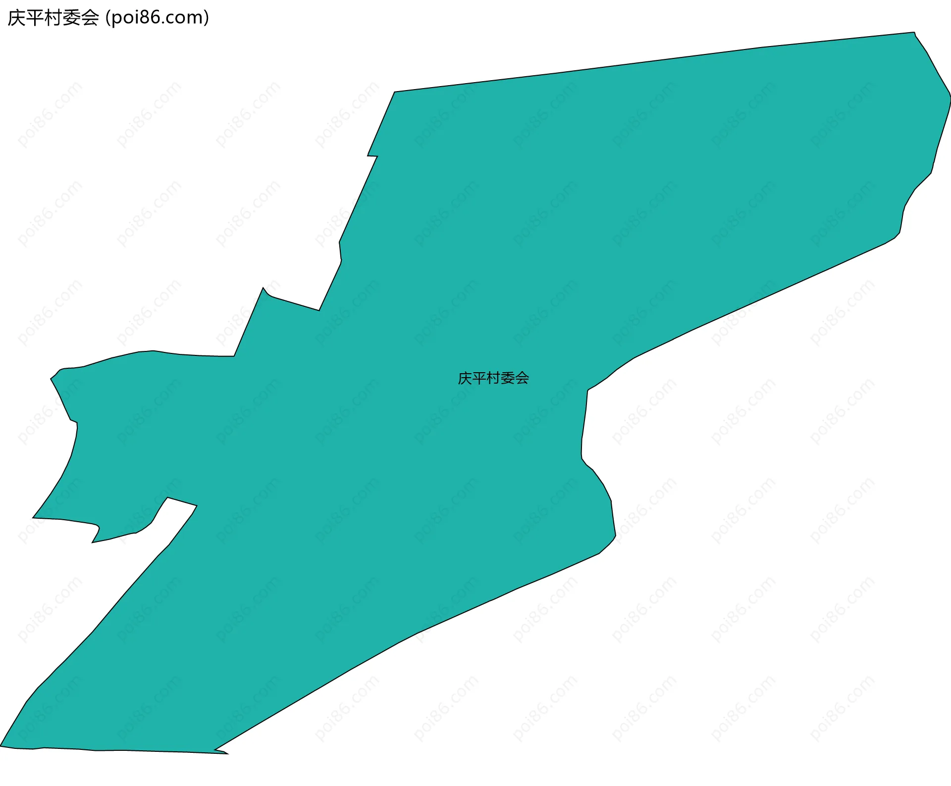 庆平村委会边界地图
