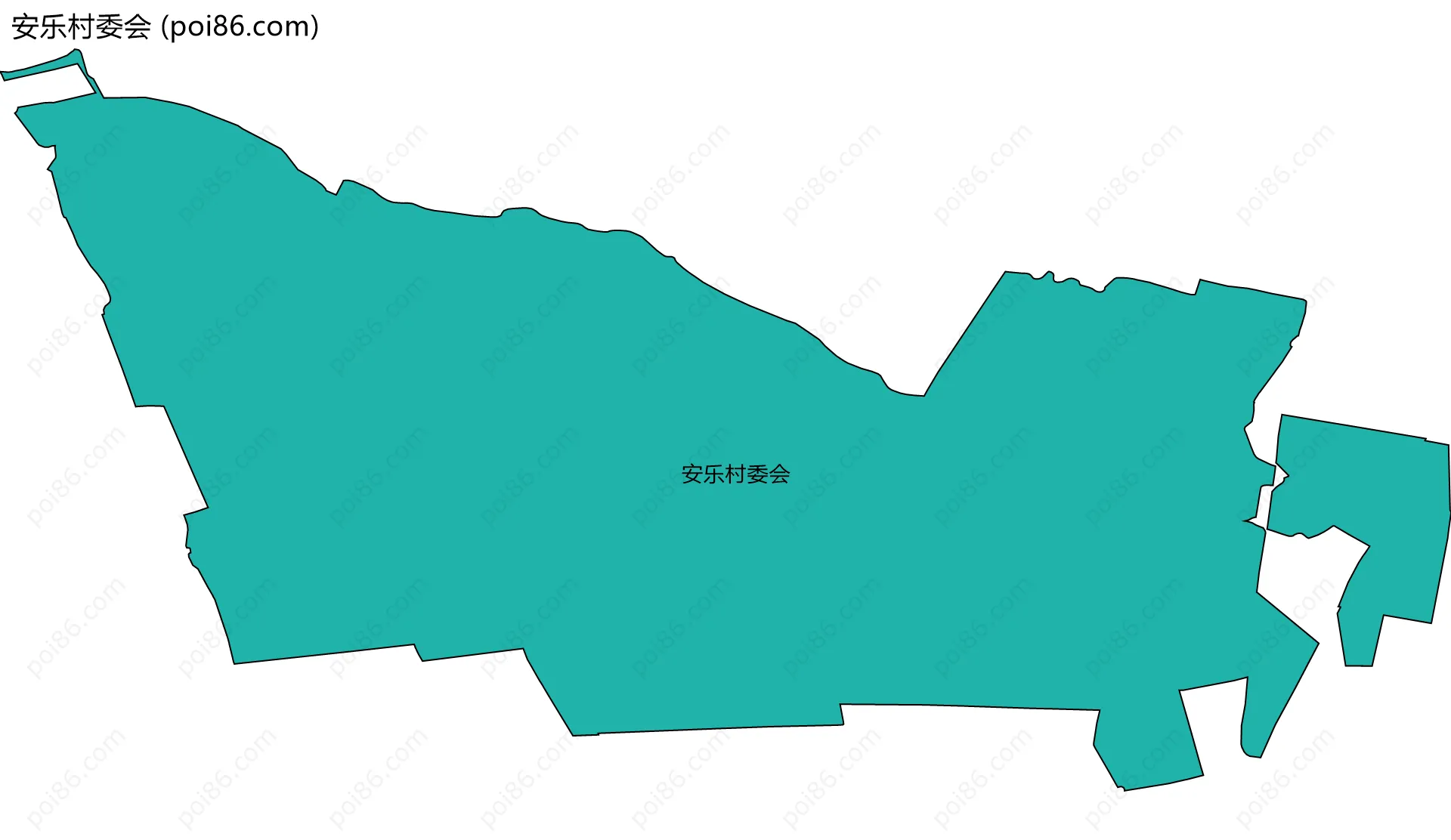 安乐村委会边界地图