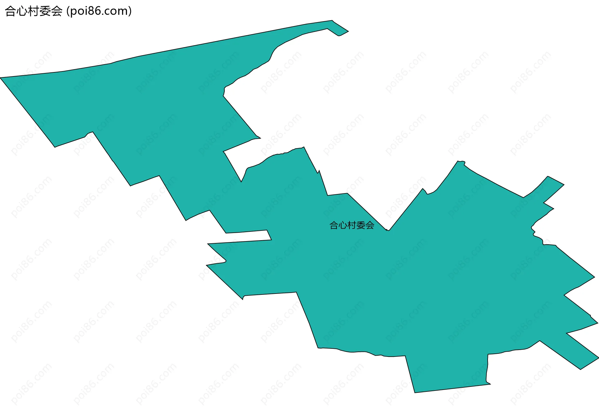 合心村委会边界地图
