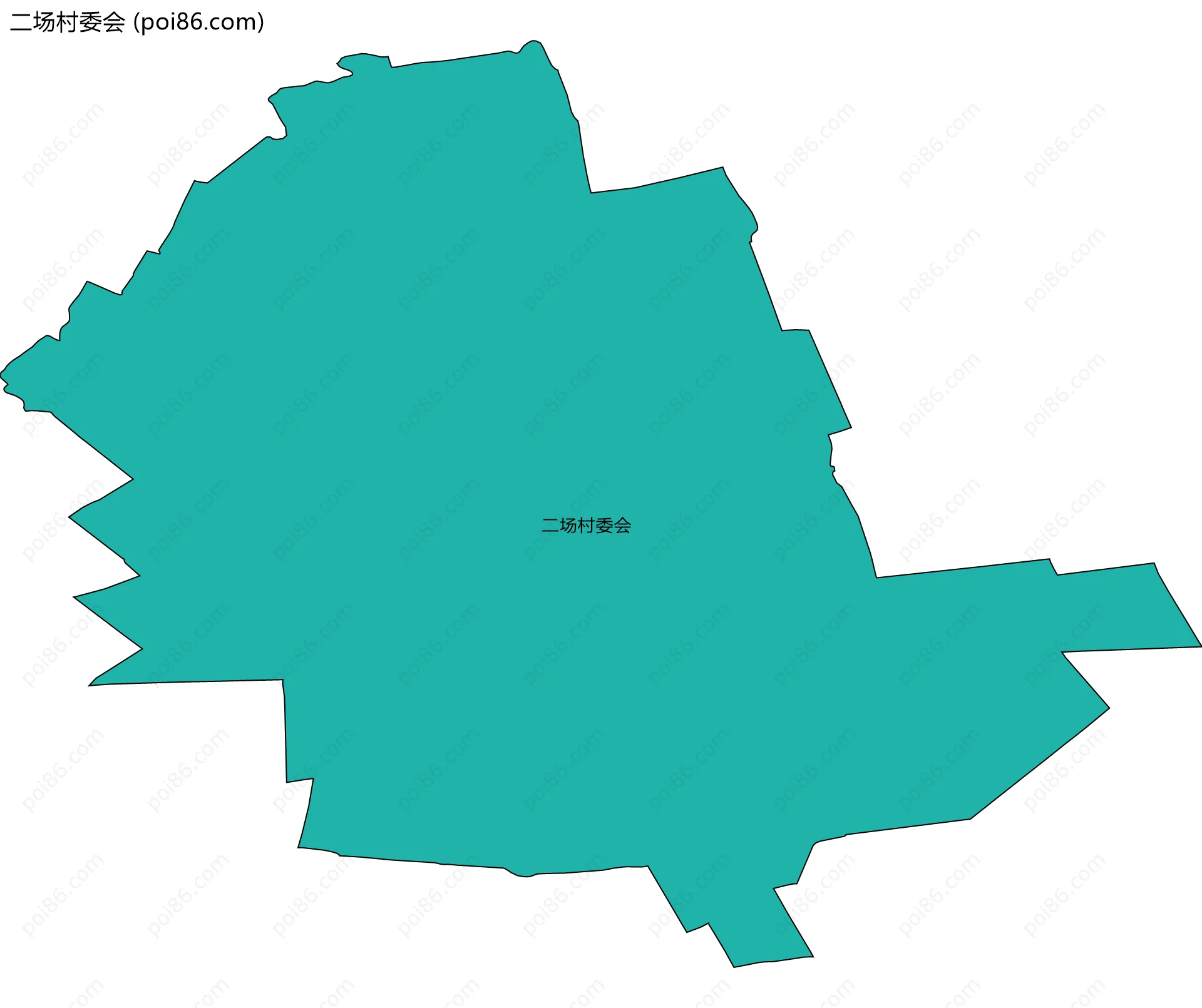 二场村委会边界地图
