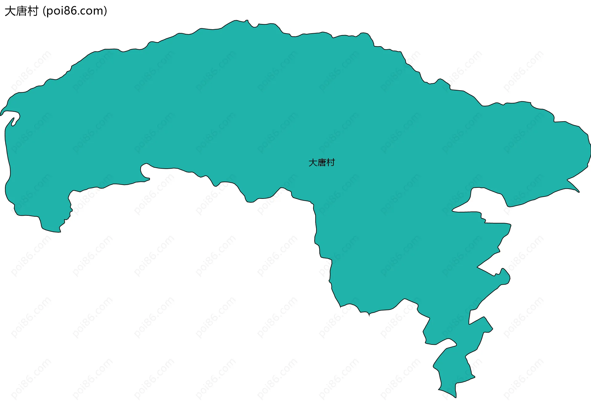 大唐村边界地图