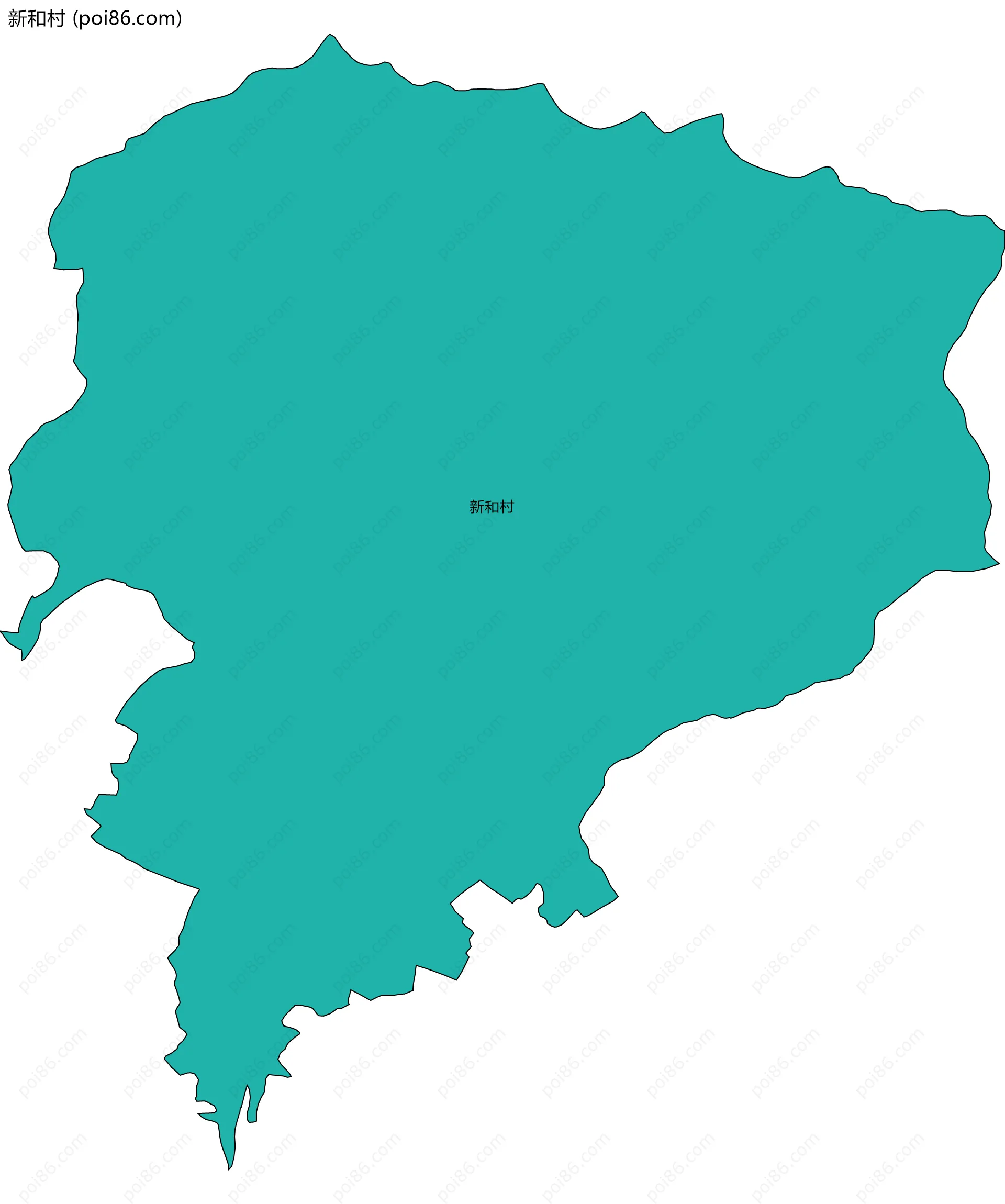 新和村边界地图