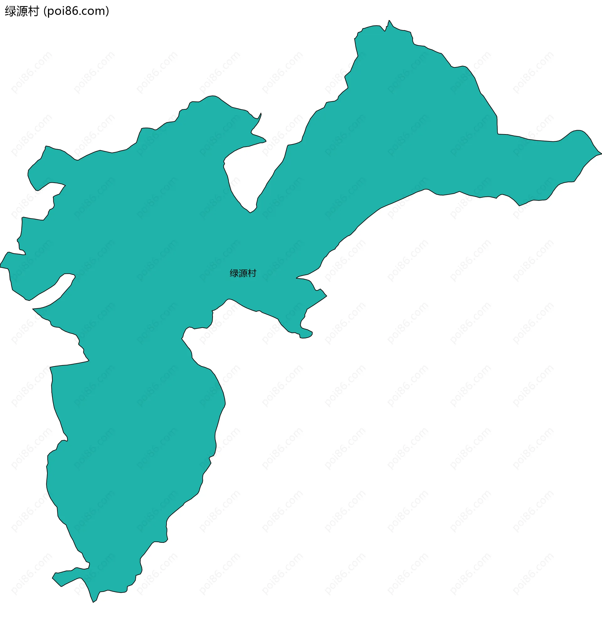 绿源村边界地图