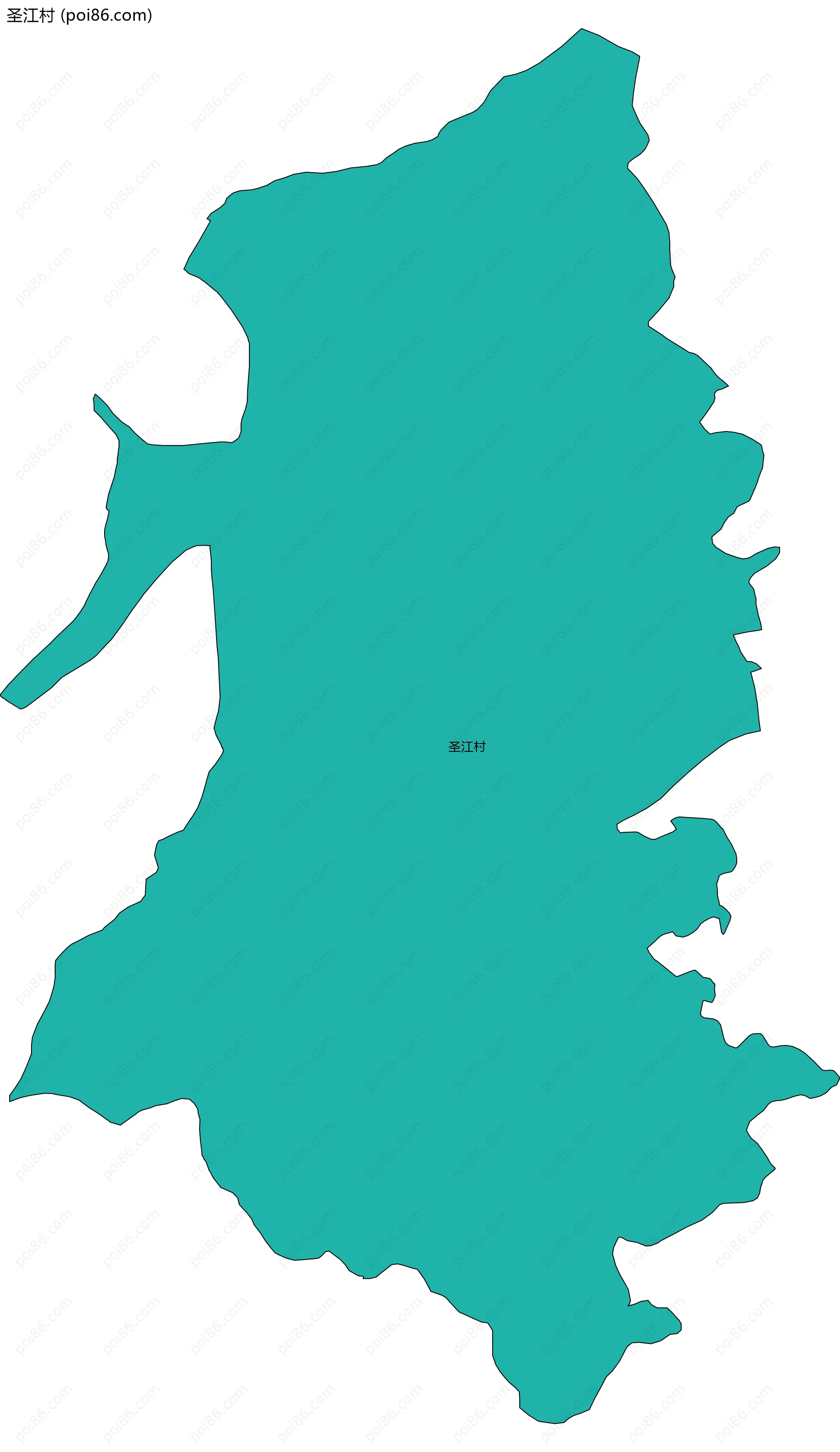 圣江村边界地图