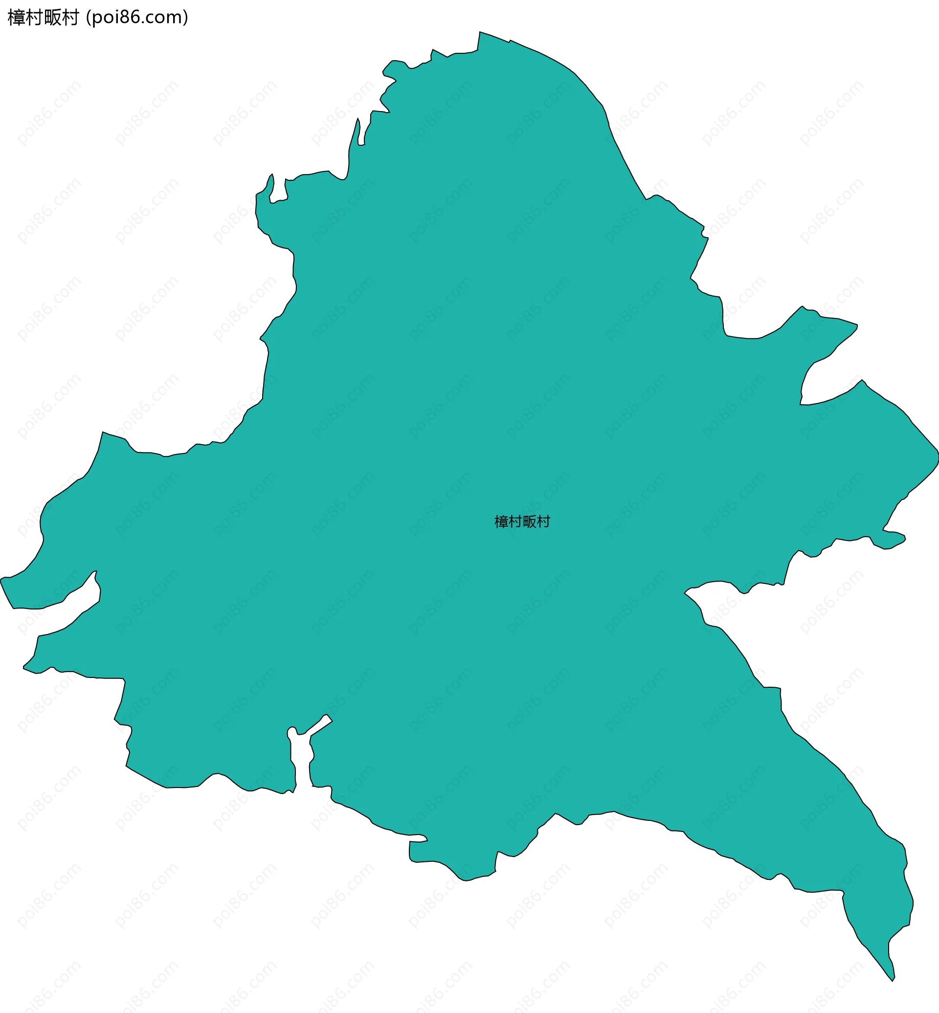 樟村畈村边界地图