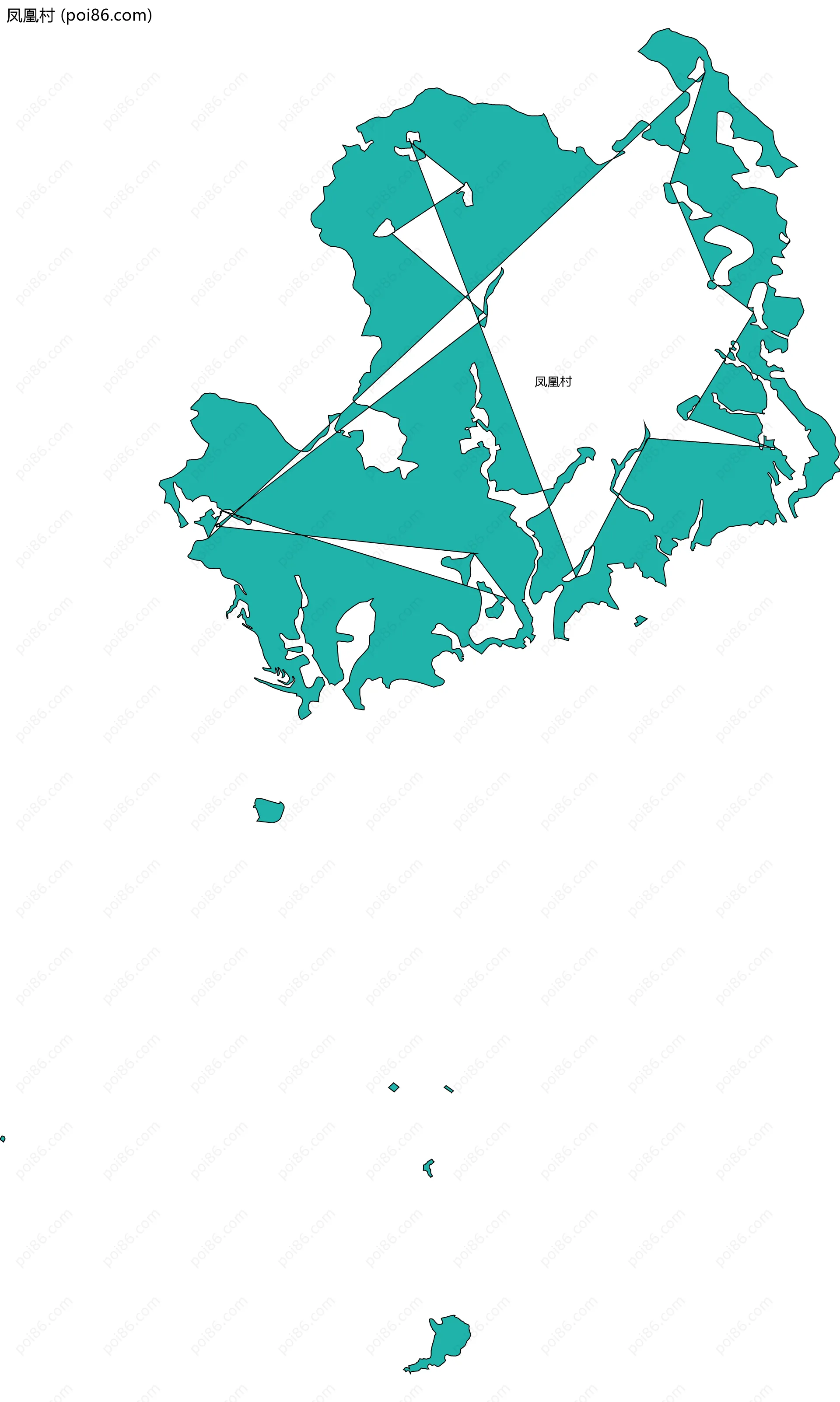 凤凰村边界地图