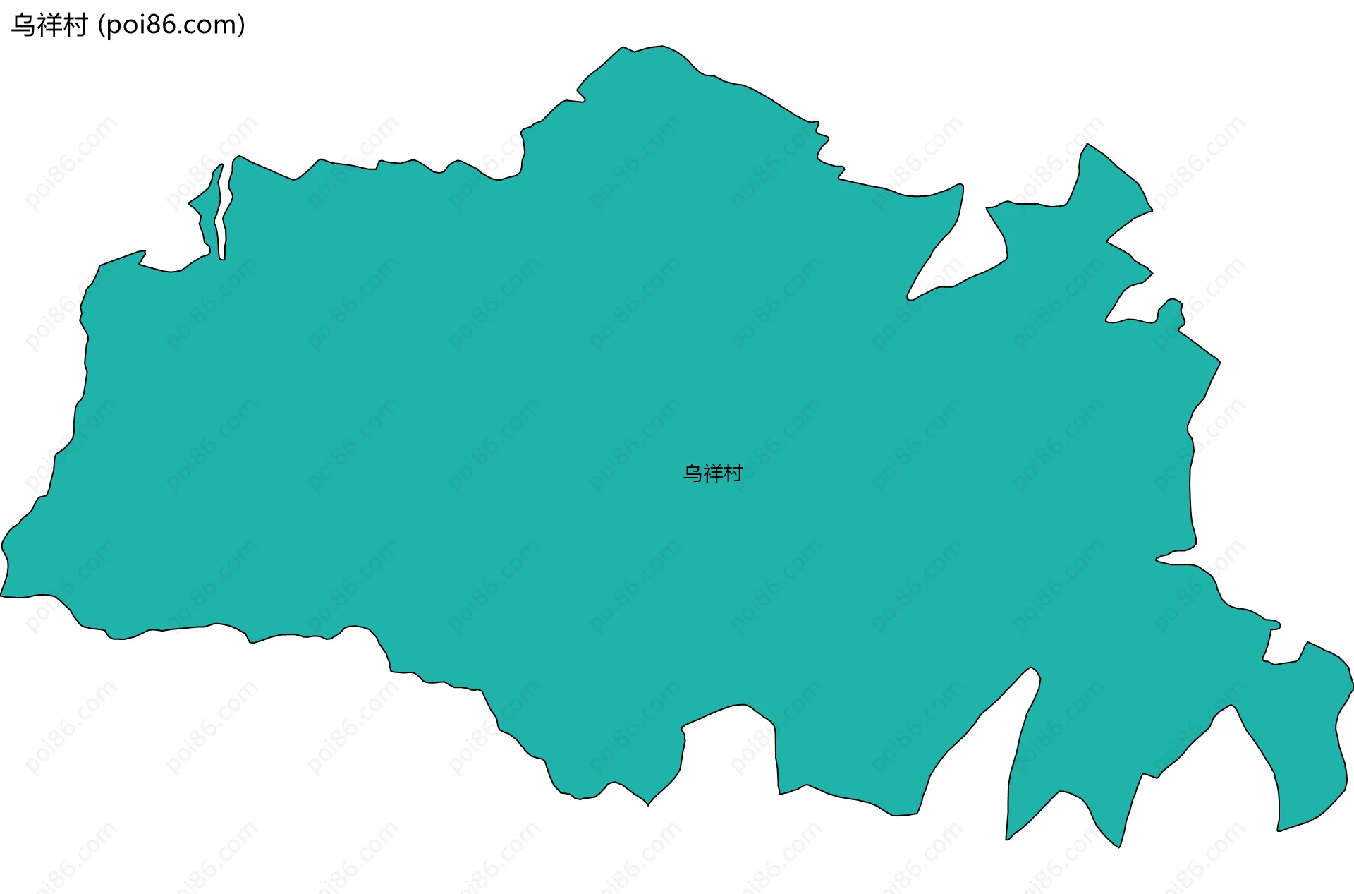 乌祥村边界地图