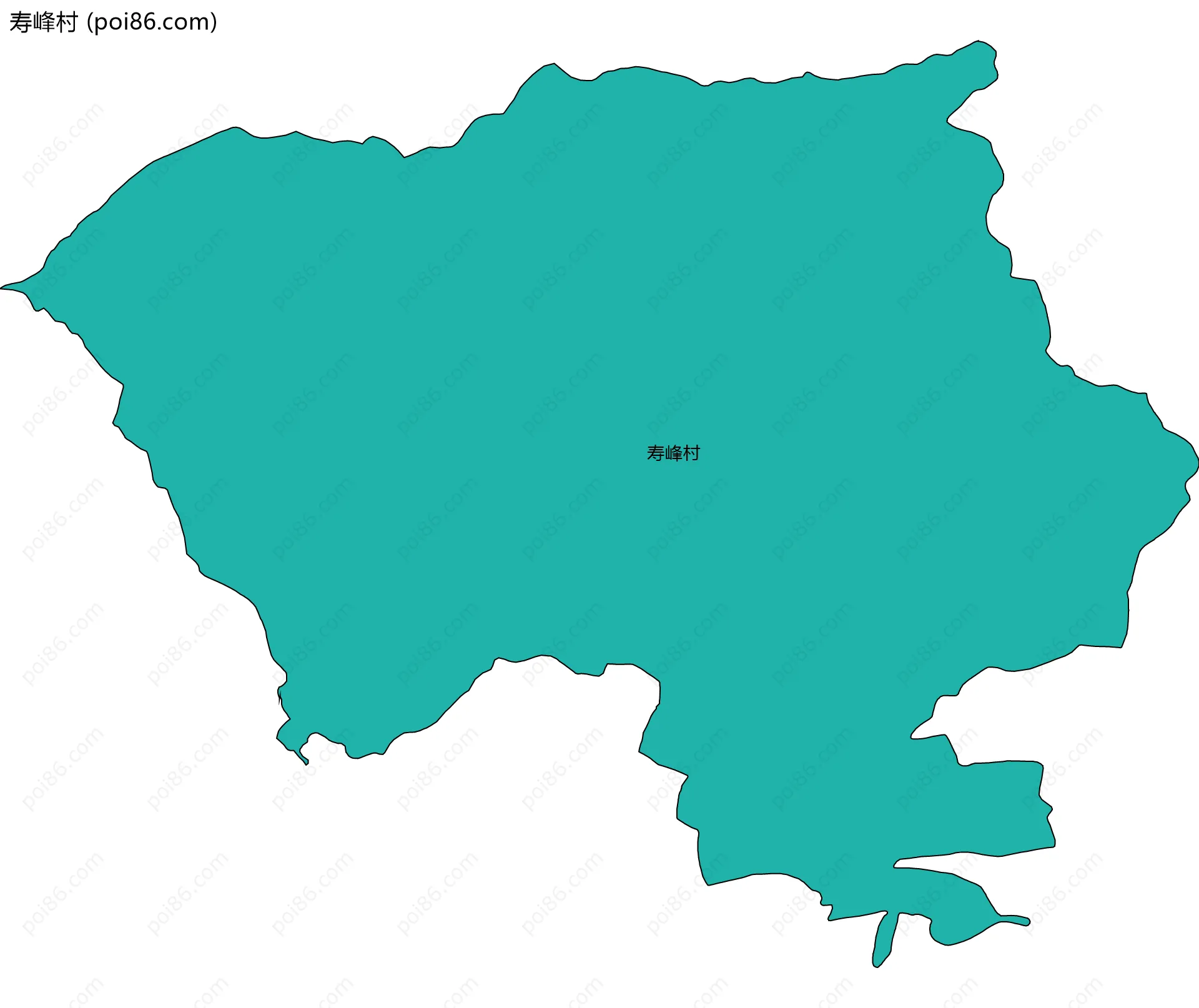 寿峰村边界地图
