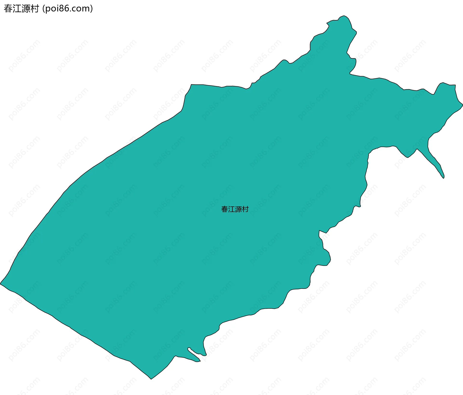春江源村边界地图