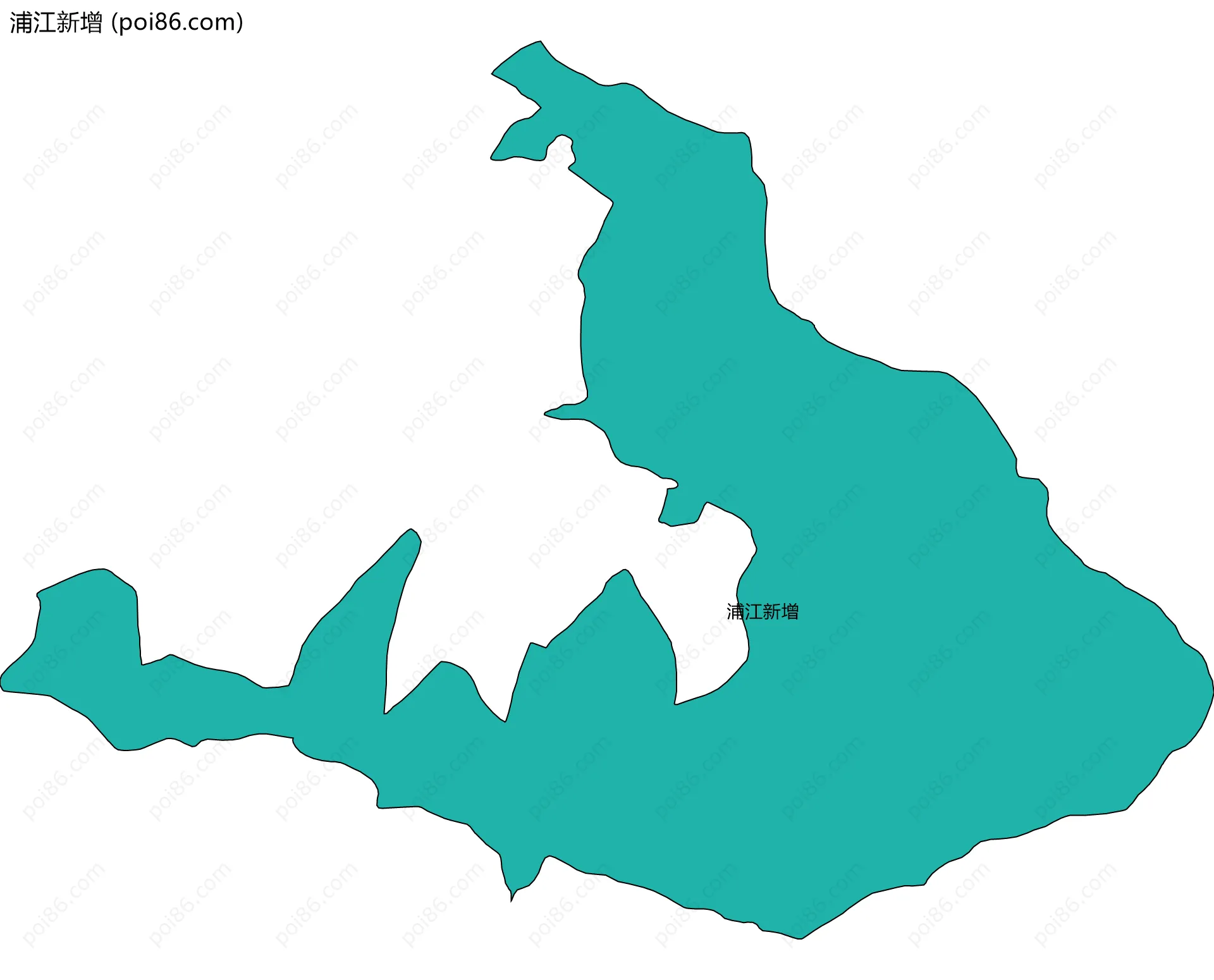 浦江新增边界地图