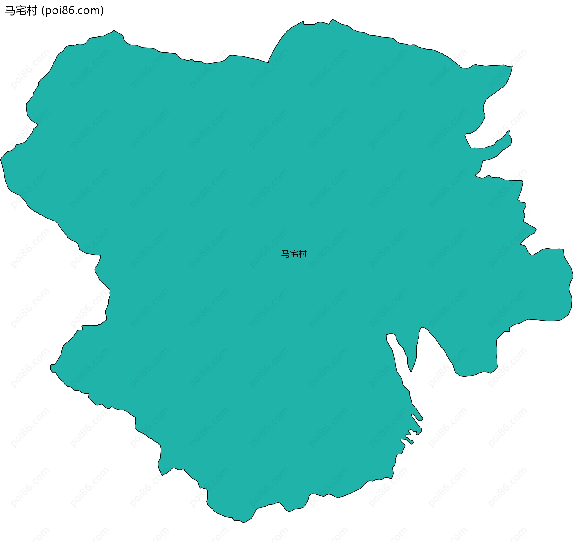 马宅村边界地图