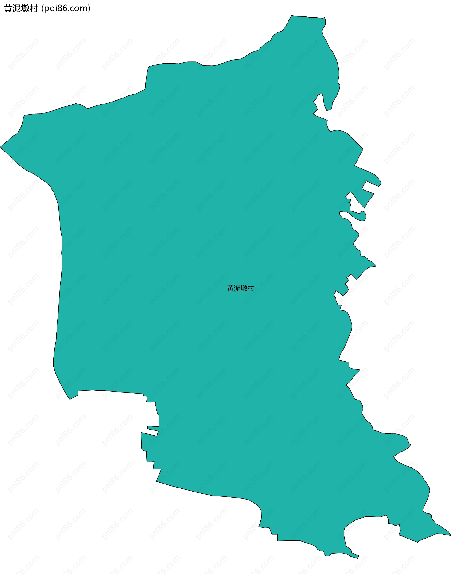 黄泥墩村边界地图