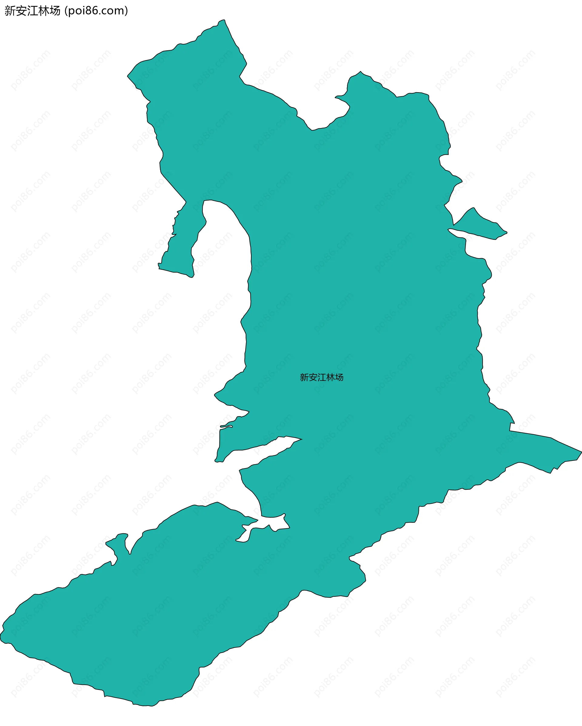 新安江林场边界地图