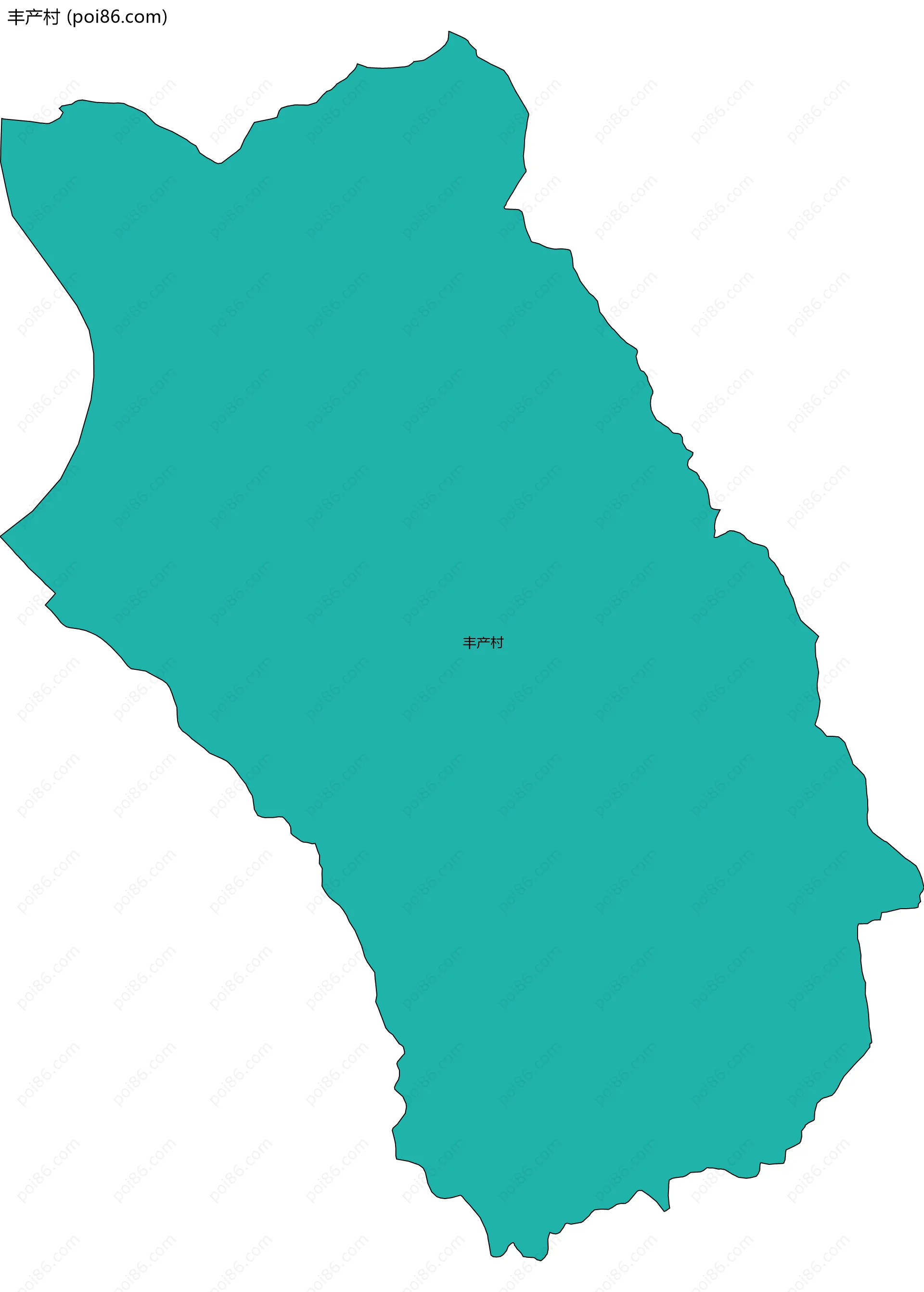 丰产村边界地图