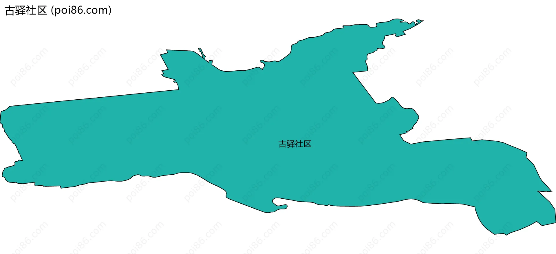 古驿社区边界地图